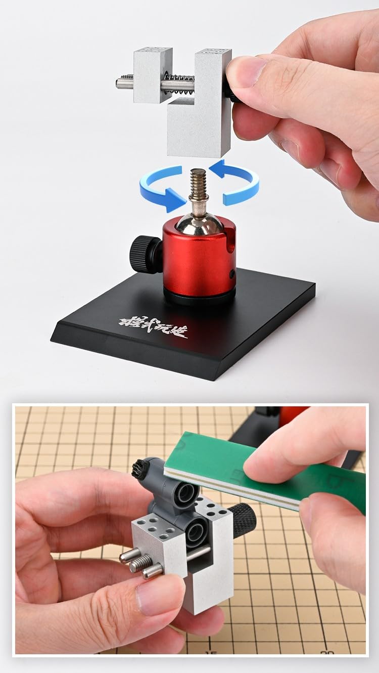 ANSAI Tabletop Vise Mini Vice Spherical Rotating Metal Base for Hobbies