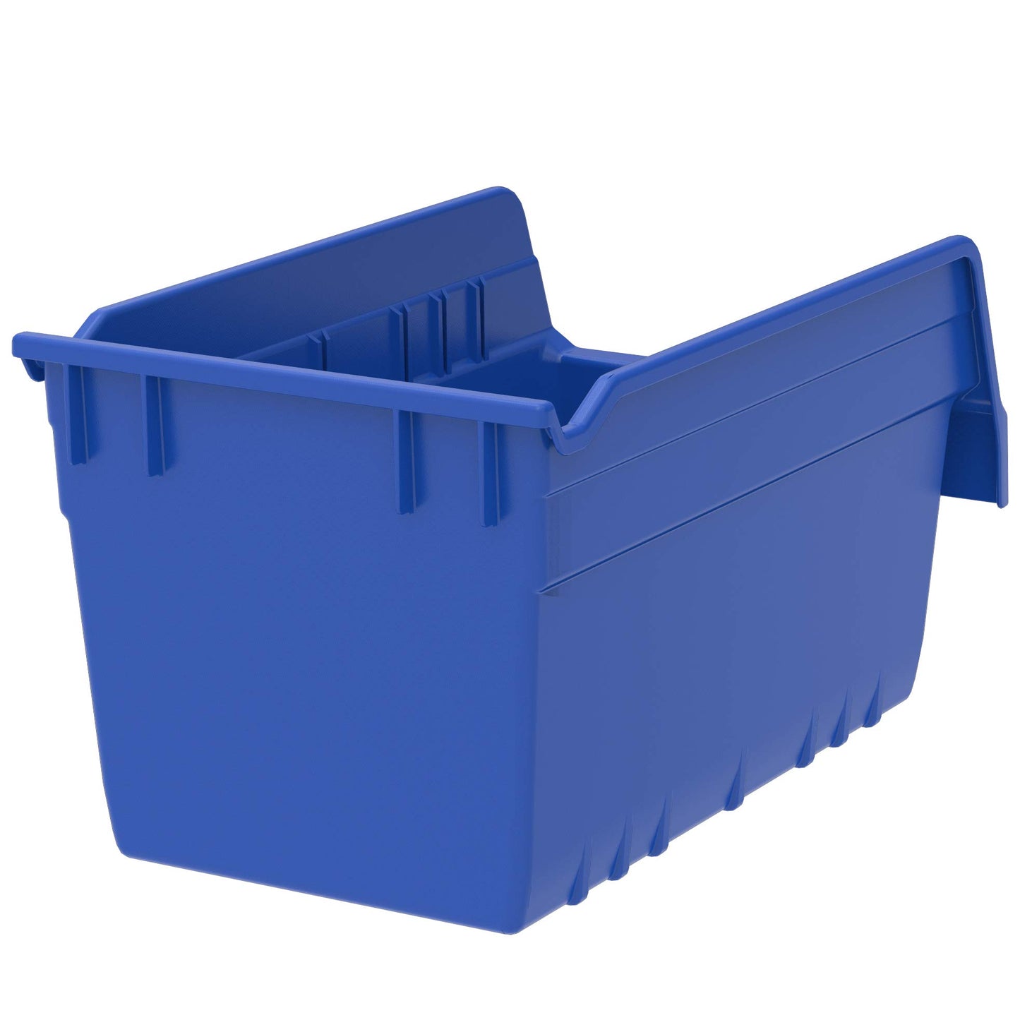 Akro-Mils 30090 Plastic Nesting ShelfMax Storage Bin Box, (12-Inch x 6-Inch x 6-Inch), Blue, (10-Pack)