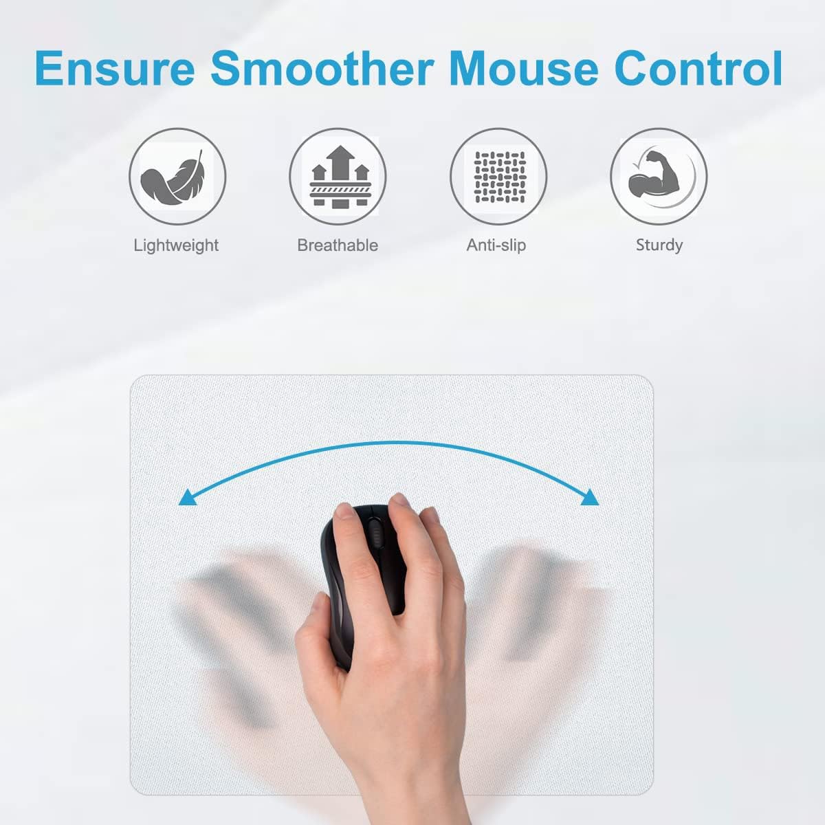 80 Pcs Sublimation Mouse Pads Blanks White Mouse Mat Bulk for Sublimation Transfer Heat Press Printing DIY Crafts Mousepad for Custom with Non Slip Bottom, 24x20x0.2cm