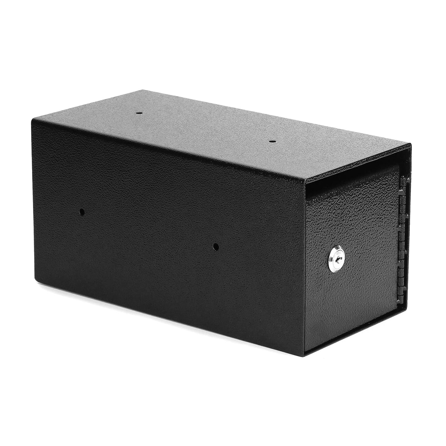 QWORK Heavy-Duty Key Lock Depository Drop Safe Lock Box with Anti-Theft Slot for Cash,Key, Receipts, Document Storage - for Small Businesses, Retail