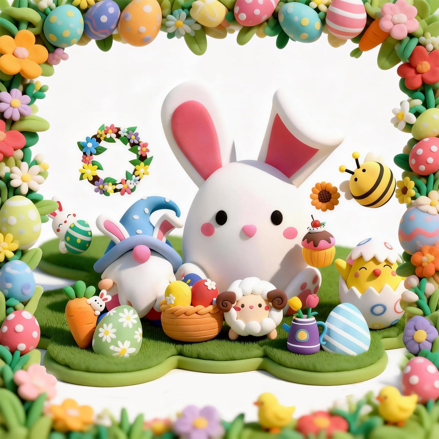 Loufor Air Dry Clay Kits Easter - Ultra Light & Soft, Safe & Non-Toxic, 12 Boxes DIY Modeling Clay with Sculpting Tools und Tutorials, Creative Arts und Crafts Toys Gifts
