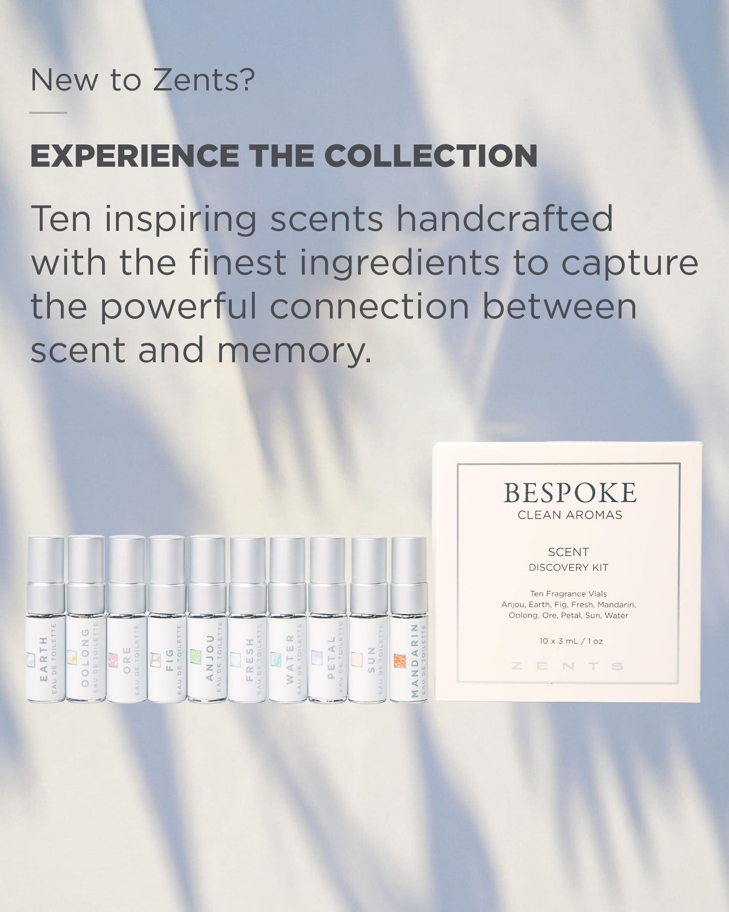 Zents Fragrance Sampler Gift Set, 10 Mini Eau de Perfume for Scent Discovery, For Women and Men, 1.5ml each