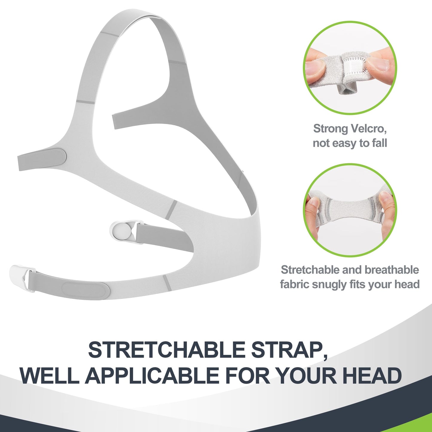 6pcs Supplies for Wisp CPAP Replacement Frame, Tube, Nasal Cushion(M), Head Strap, MEDICOLOR Supplied