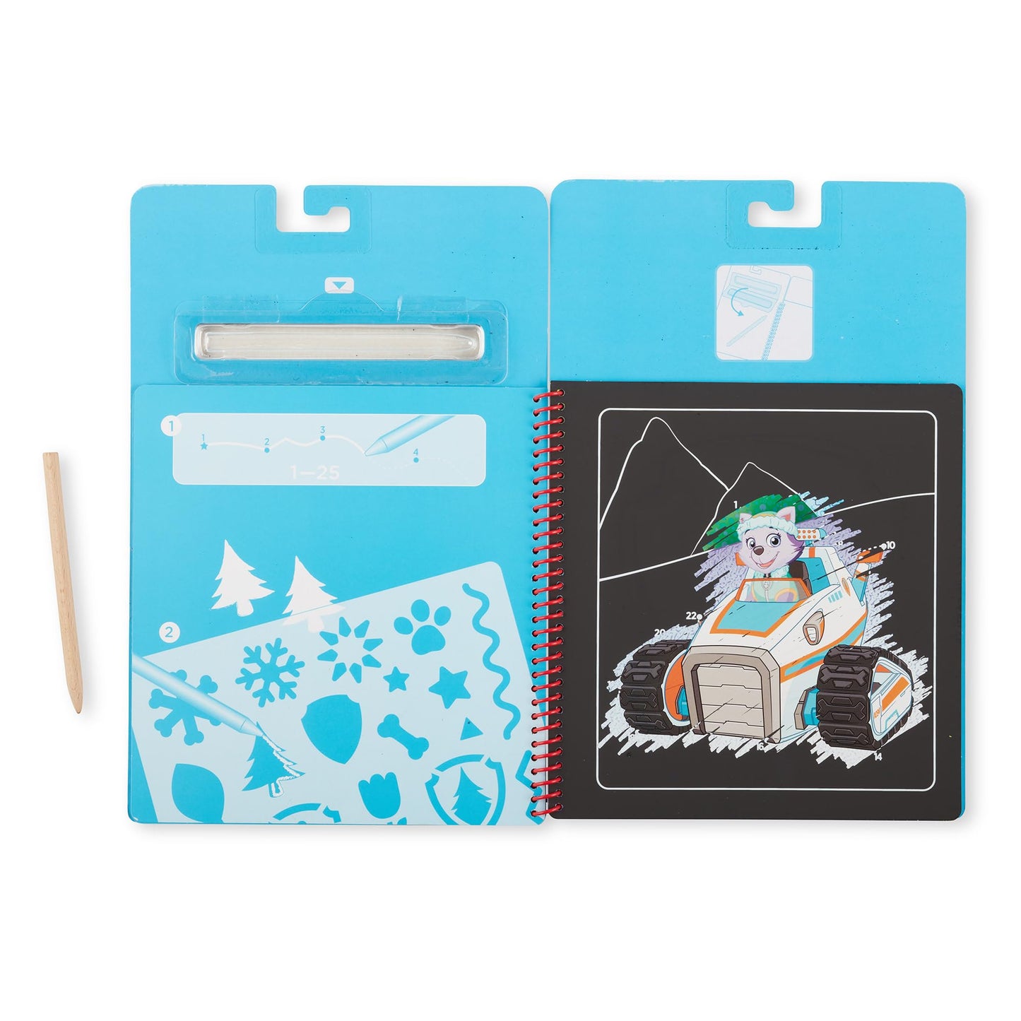 Melissa & Doug PAW Patrol Scratch Art 3-Pack – Chase, Skye, Marshall Color Reveal Travel Activity PadsPAW Patrol Color Reveal Reverse Scratch Pads Travel Activity