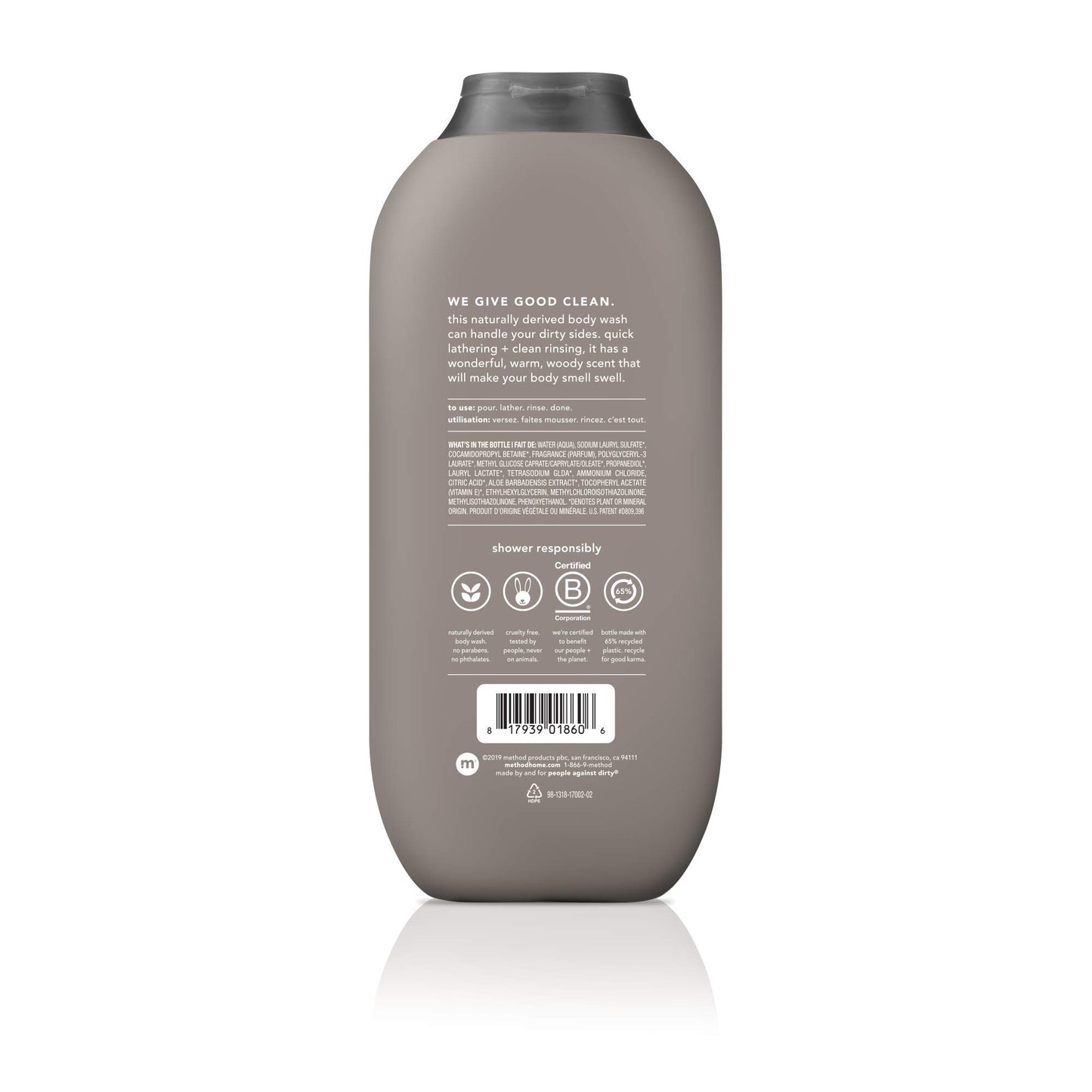 Method Men, 3-pack Body Wash 18 Oz Each (Sea + Surf, Cedar + Cypress, Juniper + Sage)