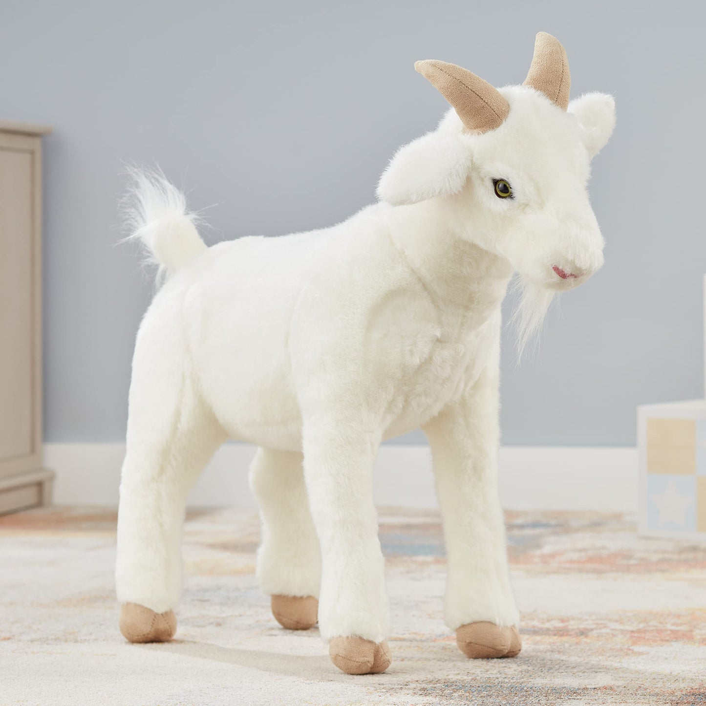 Melissa & Doug Giant Goat - Lifelike Stuffed Animal (22.5 inches Tall)