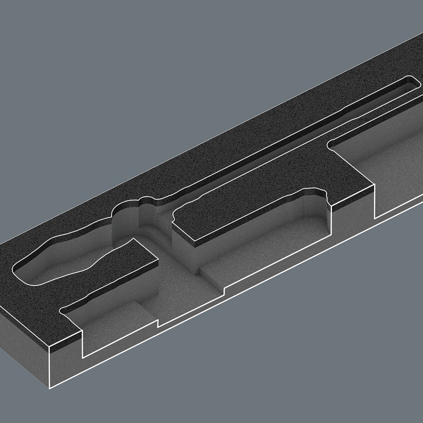 9750 Foam Insert "Kraftform- and Tool-Check Plus Set 1"