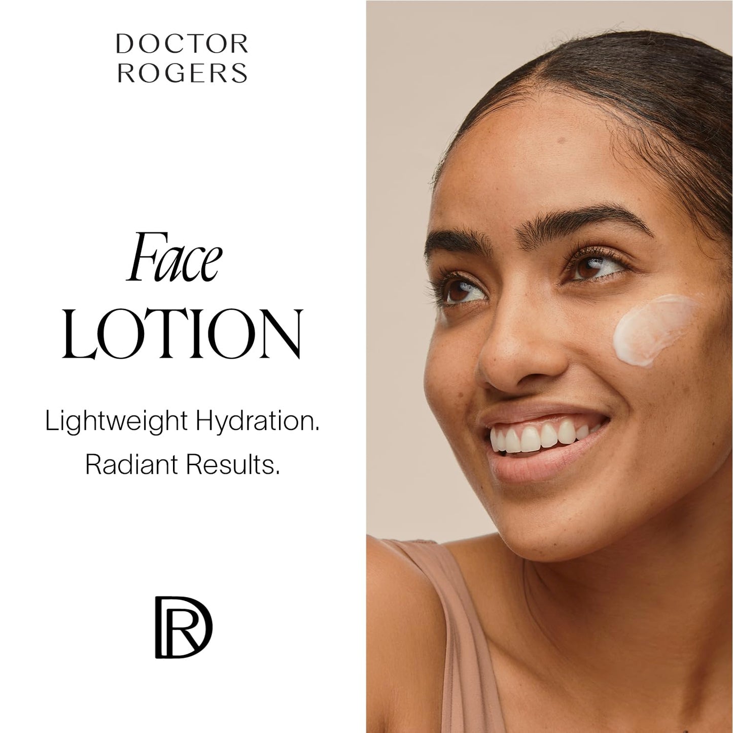 Doctor Rogers Face Lotion. Unscented Moisturizing Lotion for Sensitive Skin. Lightweight Hydration. Moisturize & Strengthen Skin, Fragrance & Paraben Free 1.7 Ounce (50ml)