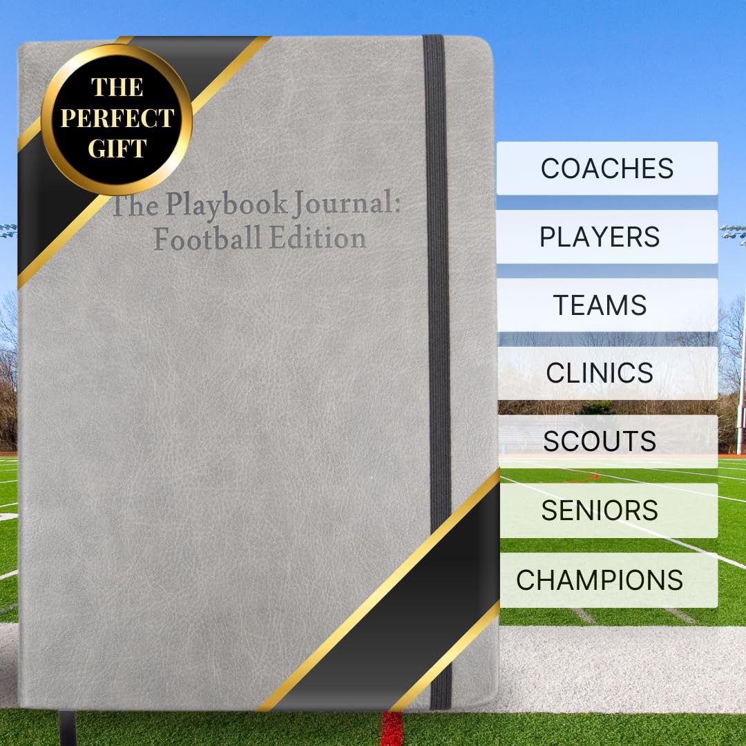 The Playbook Journal Football Playbook Notebook With Blank Diagrams for Football Coaching Accessories & Supplies & Coach Gifts for Men