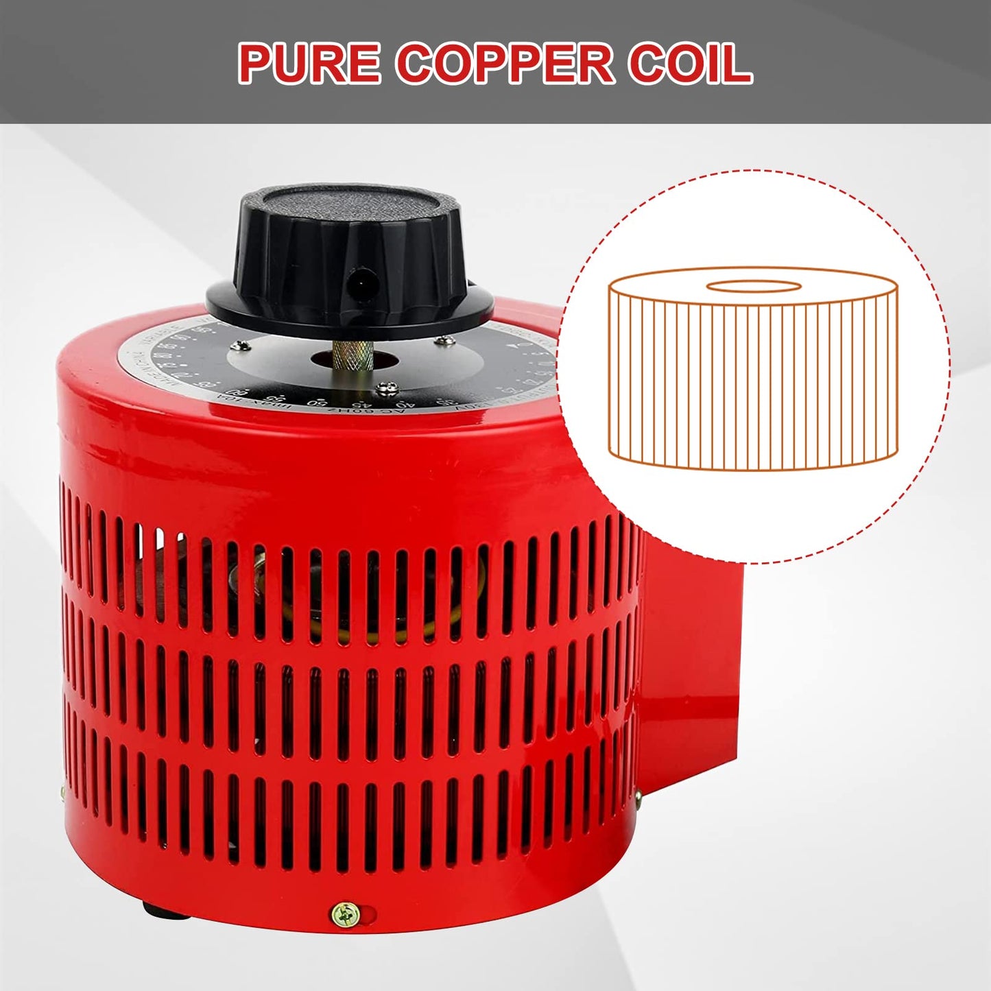 YaeCCC Auto Voltage Transformer AC Variable Voltage Converter Transformer 110VAC Input, 0-130VAC (500W)