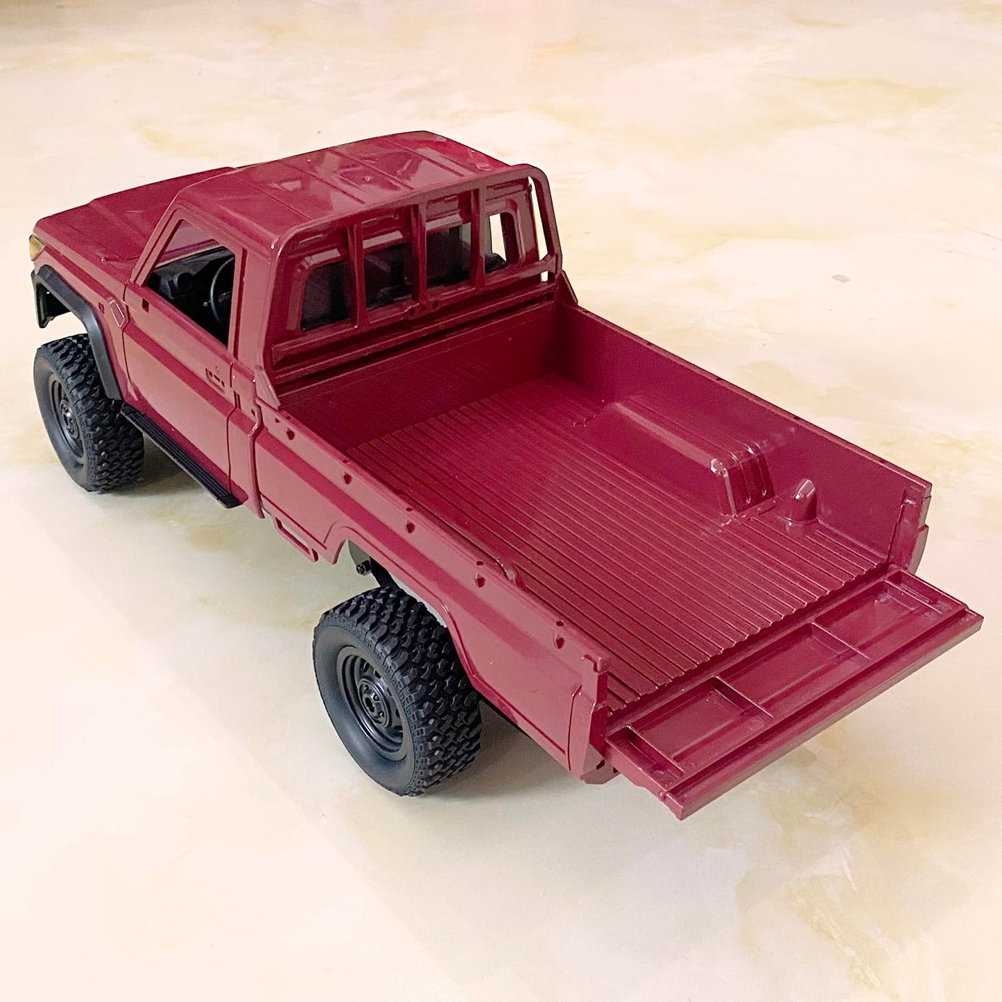 HLSFWDRIVE RC Rock Crawler RC Truck 4x4 Toyota LC79 RC Crawler 1/12 Off Road Pickup Remote Control 2.4Ghz All Terrain 280 Brushed Motor Proportional Throttle Steering RTR Hobby Toy Adult MN-82