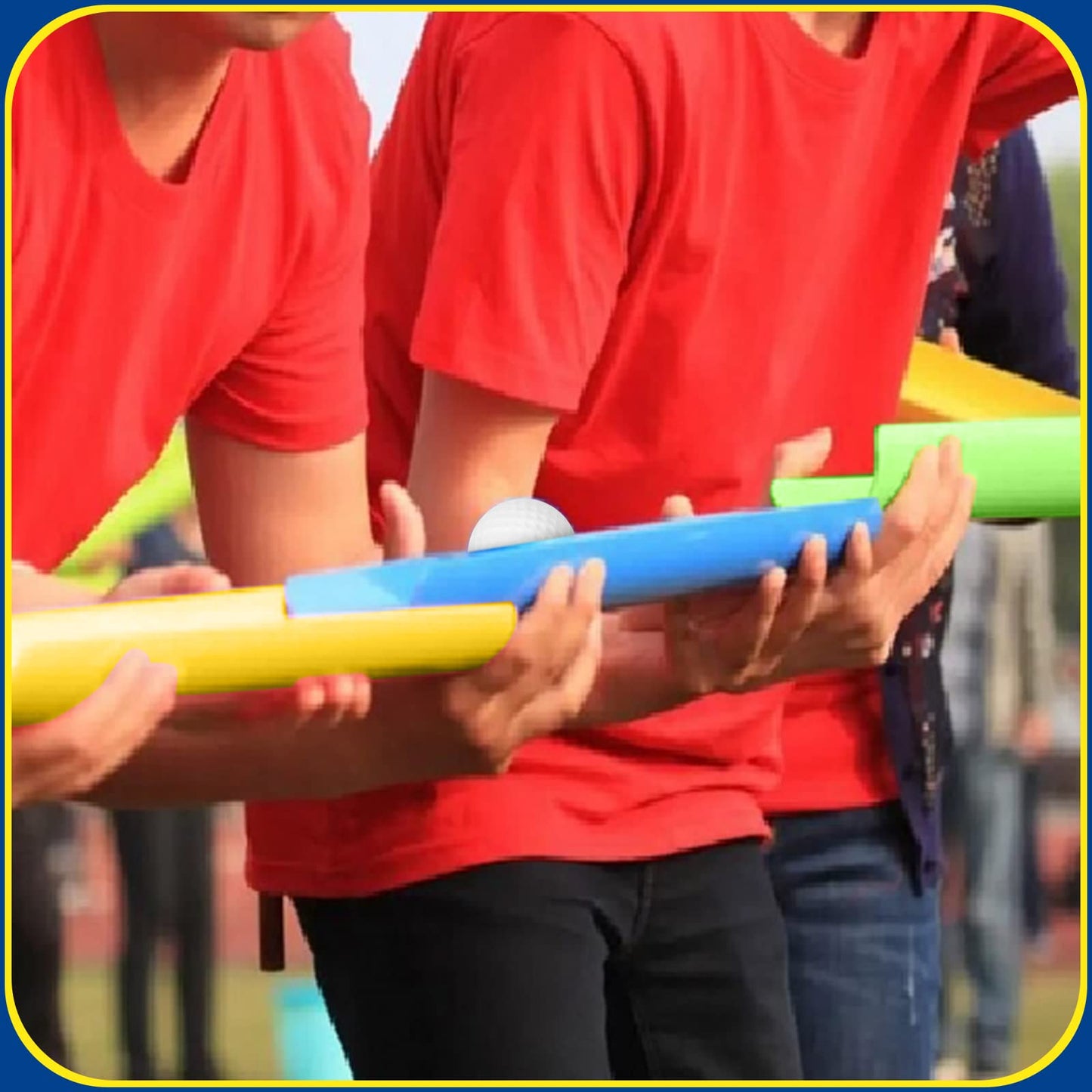 Team Building Activities Games Eamwork Group Learning Exercise Activities with Half Pipes Golf Balls Storage Bags Teamwork Kit for Adults Teens Field Day Game School Gym Outdoor Youth Sports (2 Sets)