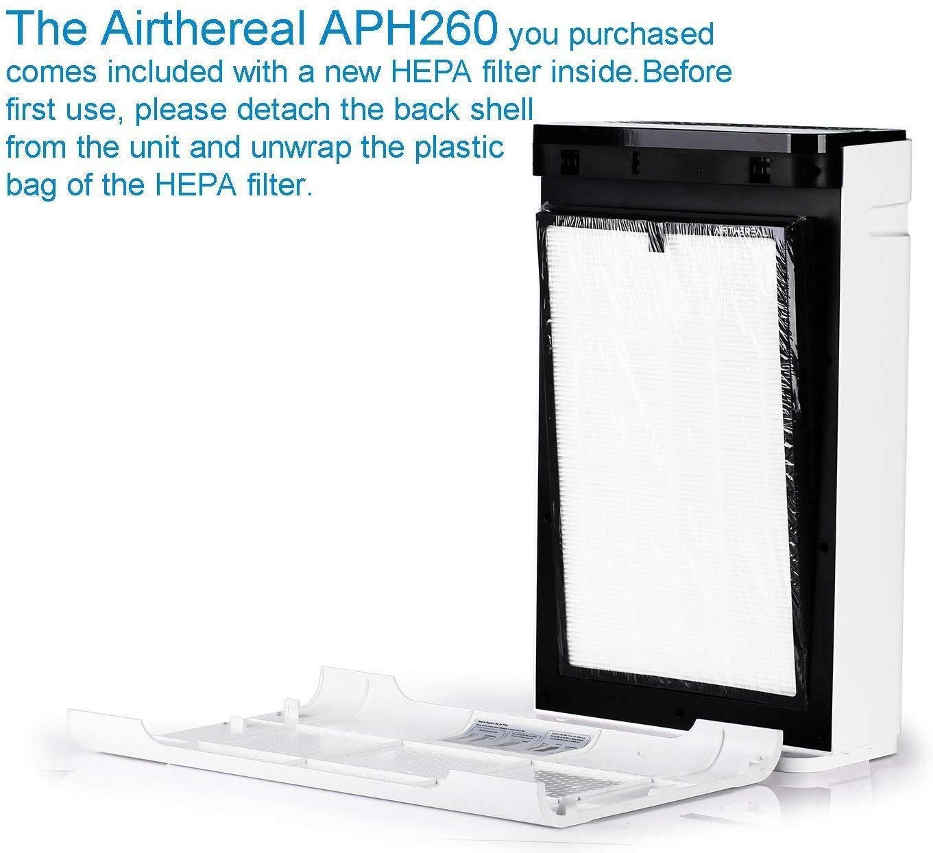 Airthereal Replacement True HEPA Filter for Pure Morning APH260 Air Purifier (2-Pack)