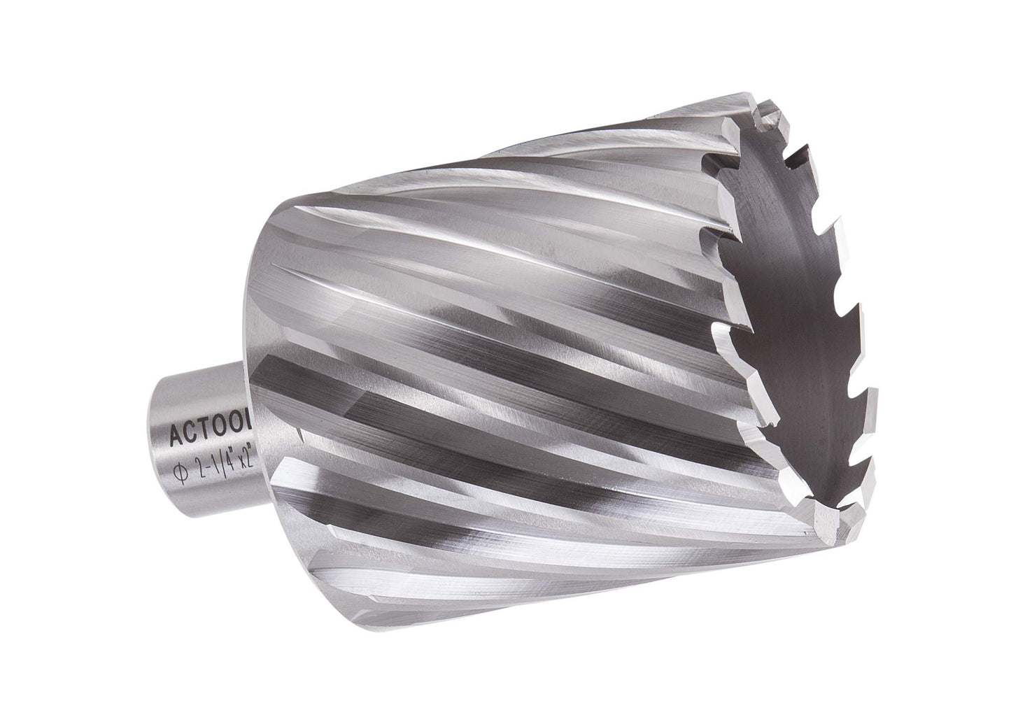 ACTOOL 2-1/4" Diameter × 2" Depth of Cut HSS ANNULAR Cutter with 3/4'' Weldon Shank