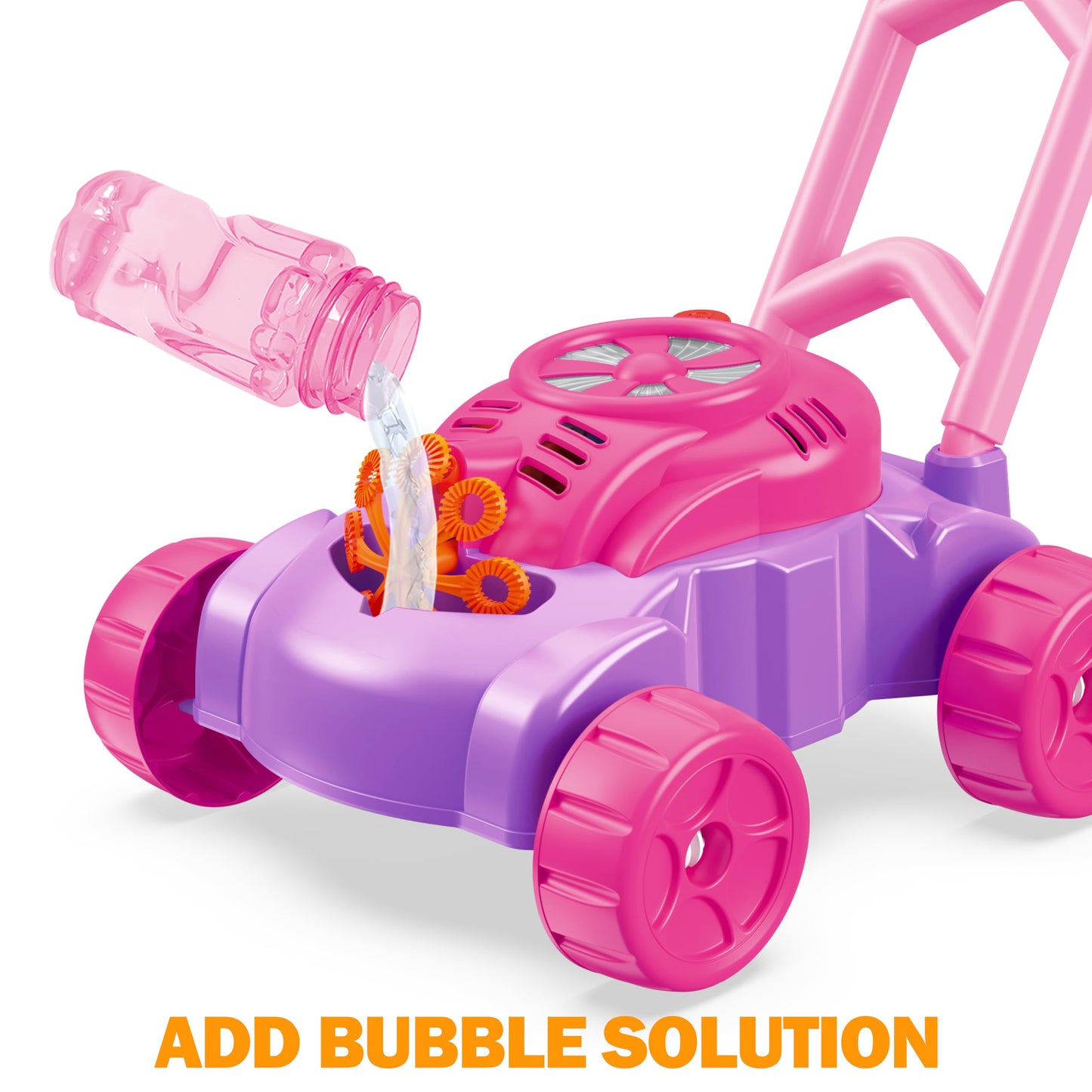 YSTXNLEHUI Bubble Lawn Mower for 3 Year Old Boys, Bubble Blower Machine for 3+ Year Old, Summer Kids Toy Toys, Push Toys for Toddlers