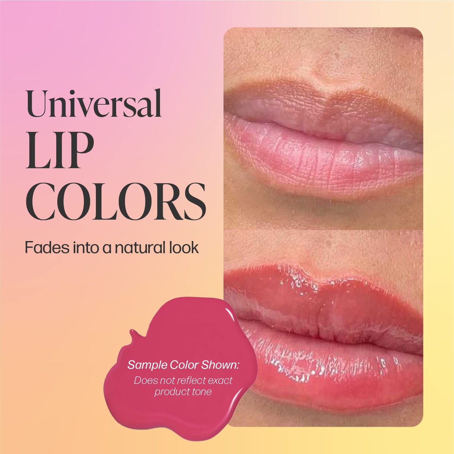 Perma Blend Berry Lip Set - Tattoo Ink Set for Permanent Makeup - Vegan Microblading Pigment & Tattoo Supplies for Lip Makeup - Includes Deep Red Date Night & Pink Pillow Talk Lip Blush (0.5 oz Each)
