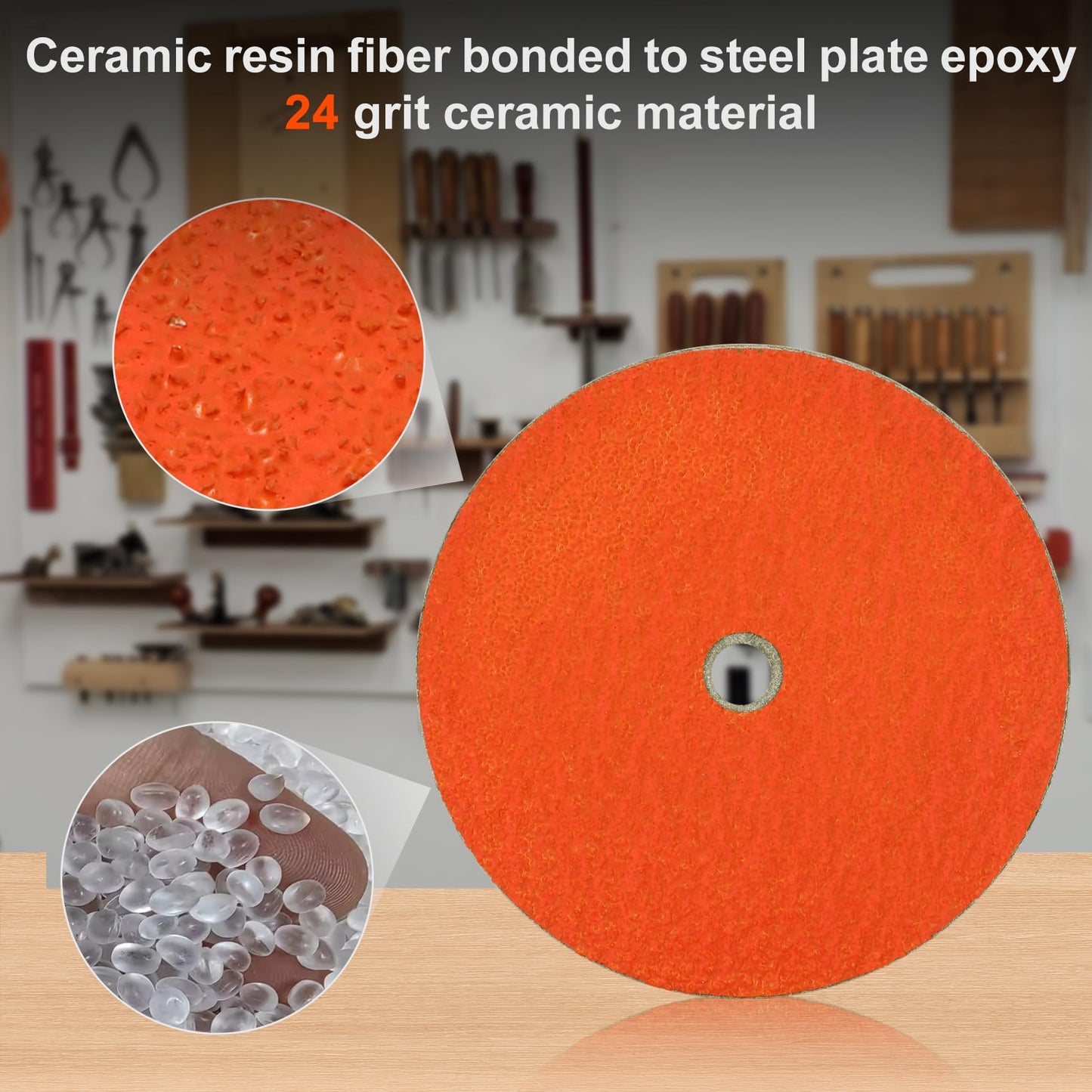 7" Disc Grinding Wheel for RBG 712, 750, 780 Grinder, 11710 Abrasive Grinding Wheel Replace 7" Lawn Mower Blade Sharpener Disc