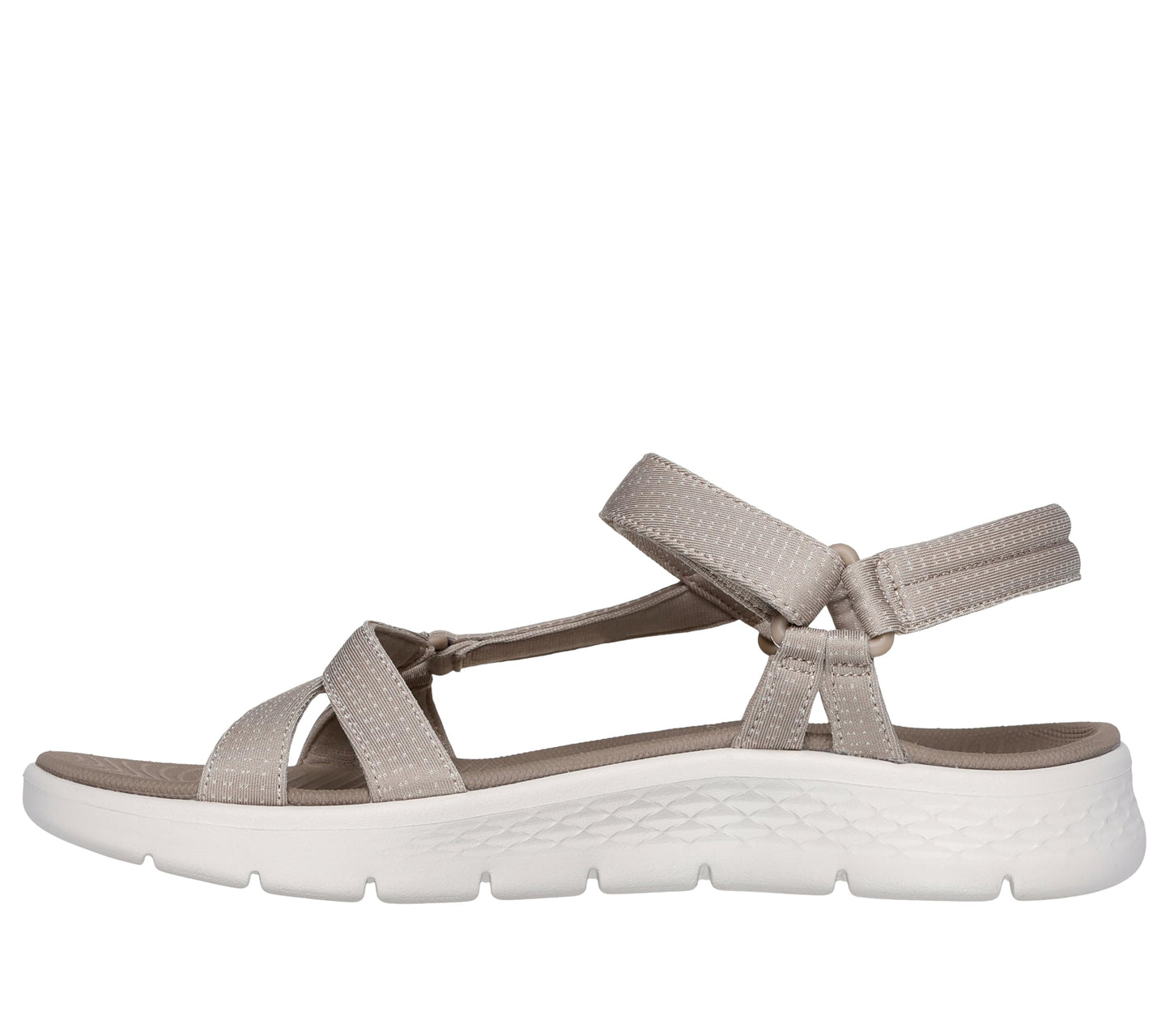 Skechers Performance Women's GO WALK FLEX SANDAL - SUBLIME,Taupe, 6