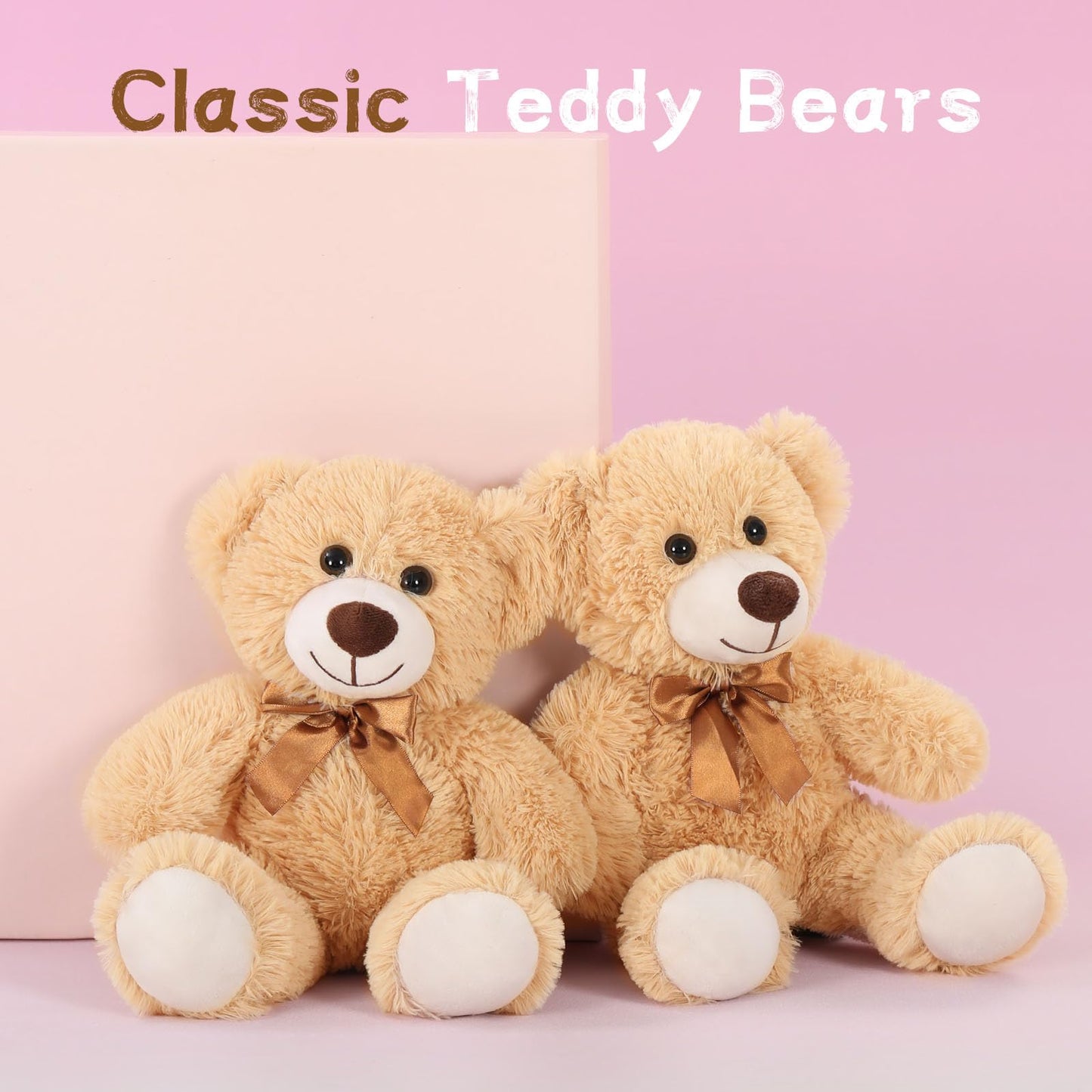 MaoGoLan 13Pcs Bulk Soft Cuddly Mini Teddy Bears - Baby Shower, Wedding, Party, Engagement