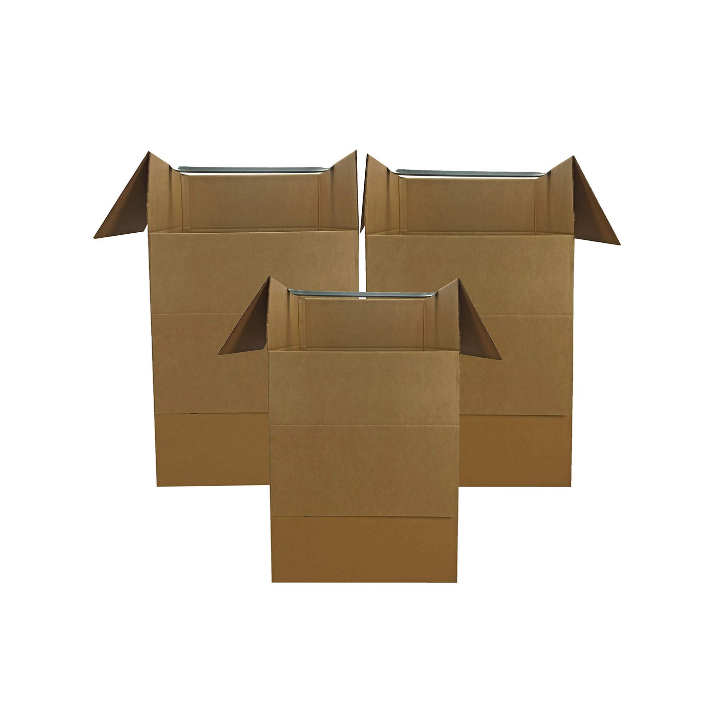 UBOXES Larger Wardrobe 24 x 24 x 40-Inches Moving Boxes, Bundle of 3 (BOXBUNDWAR03)