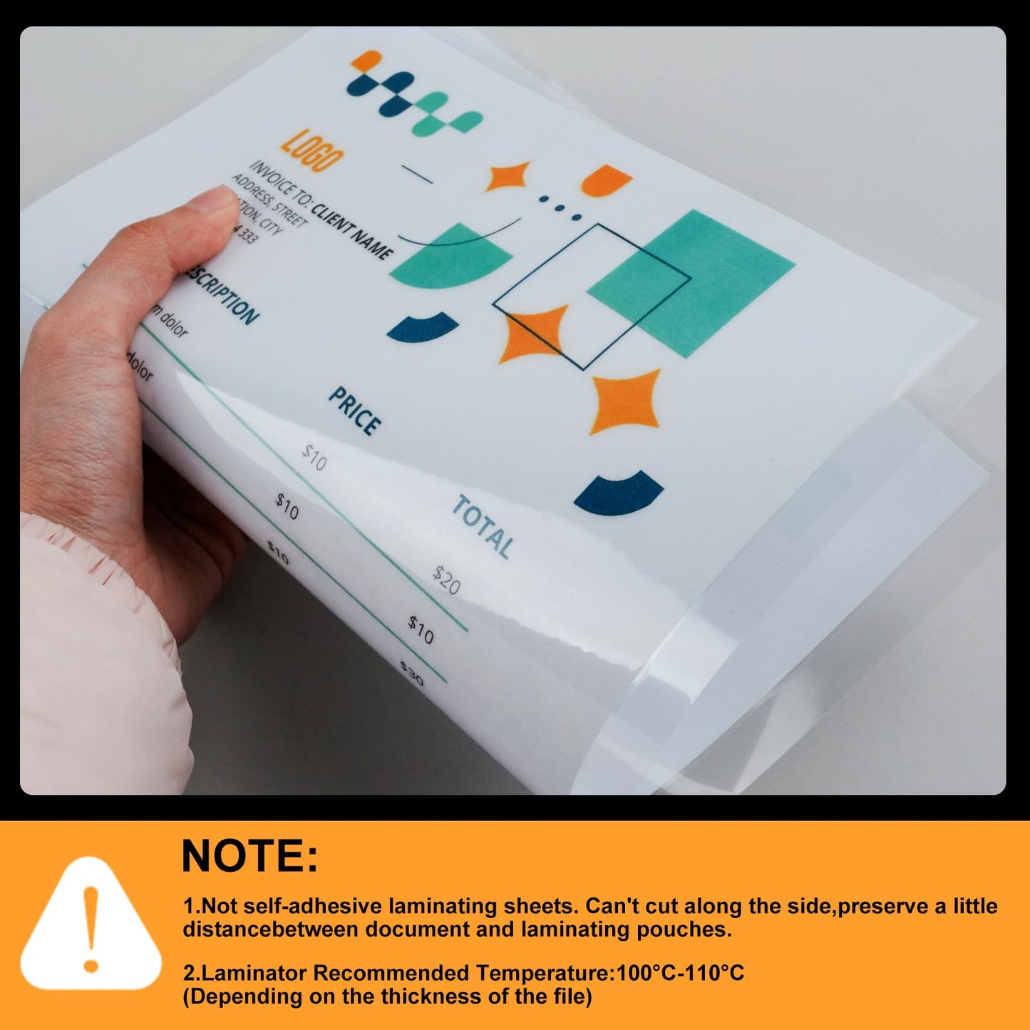 HORHIZA 600 Pack 3 Mil Laminating Sheets, Holds 8.5 x 11 Inch Sheets,9 x 11.5 Inches Thermal Laminating Pouches for Laminator, Clear, Letter Size, Office and School Supplies