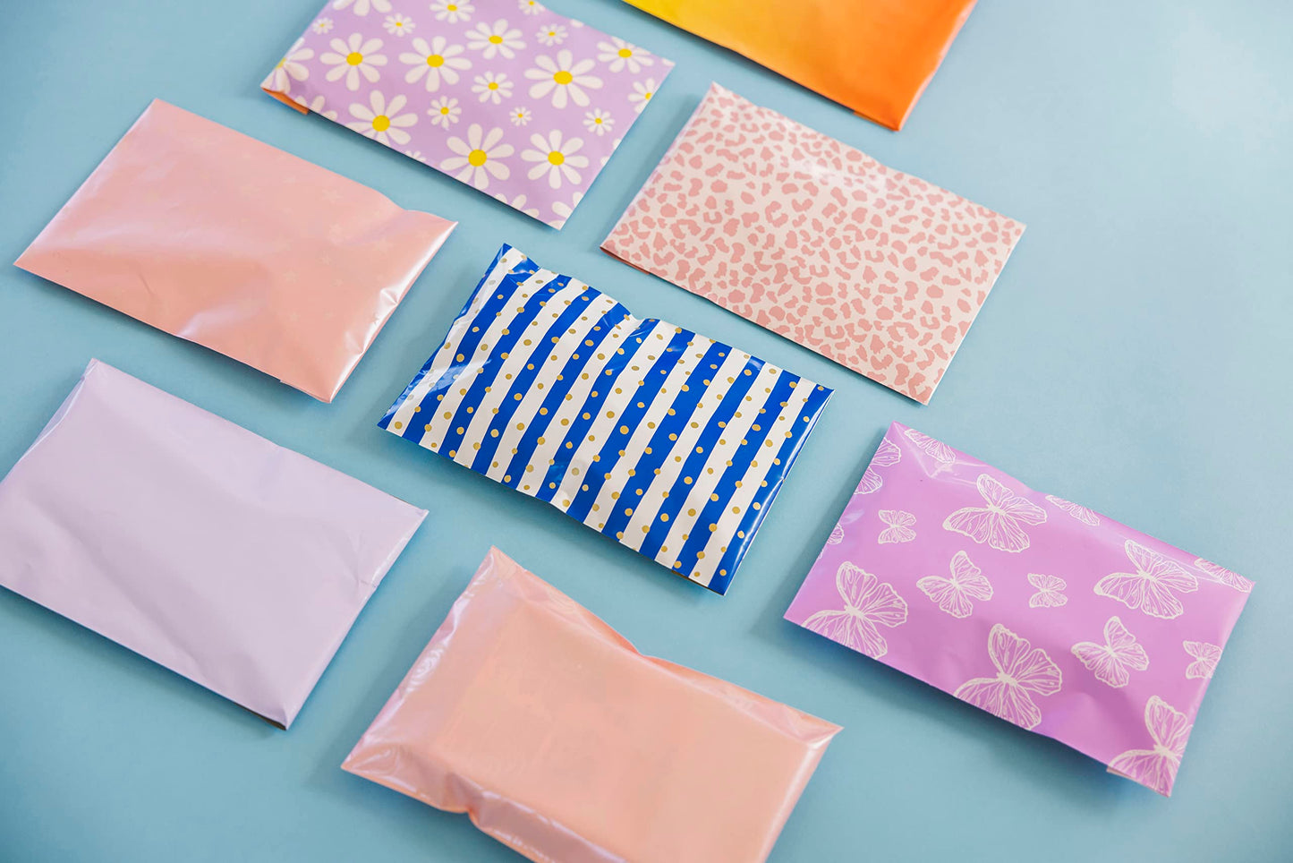 Inspired Mailers - Poly Mailers 16x22-50 Pack - Rose Gold Cheetah - Large Mailing Envelopes - Large Shipping Envelopes - Large Shipping Bags - Big Mailers