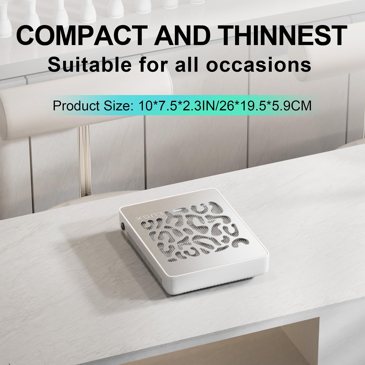 L'UGX Powerful Nail Dust Collector with Cuticle Trimmer