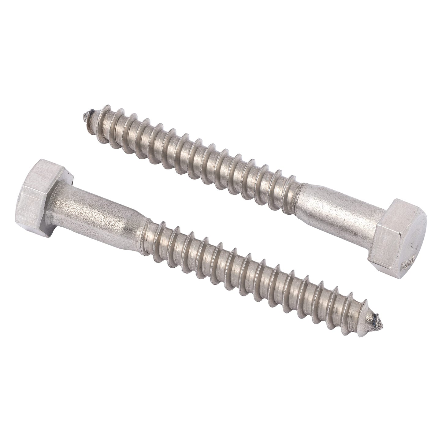 3/8 x 4 Stainless Lag Bolt (25-Pack) 18-8 Stainless Steel, Heavy Duty Hex Wood Lag Screw, ASME B18.2.1 Commercial/Industrial Grade by Makers Bolt