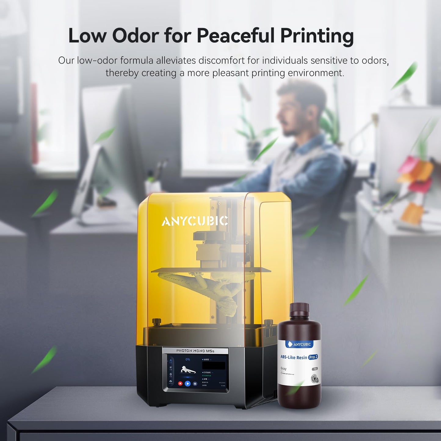 ANYCUBIC ABS-Like Resin Pro 2 Bundle, Upgraded 8K 3D Printer Resin with Enhanced Strength and Toughness, Wide Compatibility for All LCD Resin 3D Printers (4Packs*1kg Black, 4kg in Total)