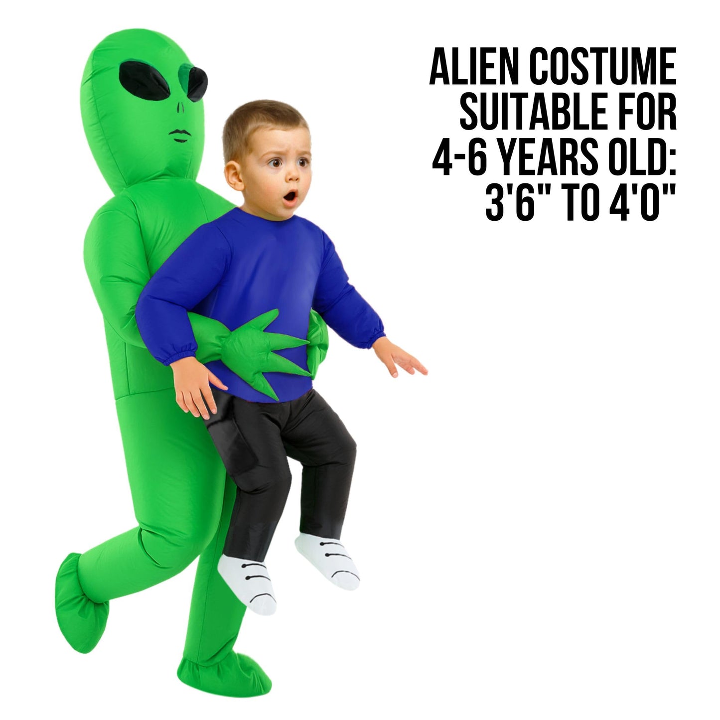 Morph Alien Costume Kids (4-6yrs), Alien Inflatable Costumes for Boys, Boys Halloween Costume, Halloween Costumes for Kids