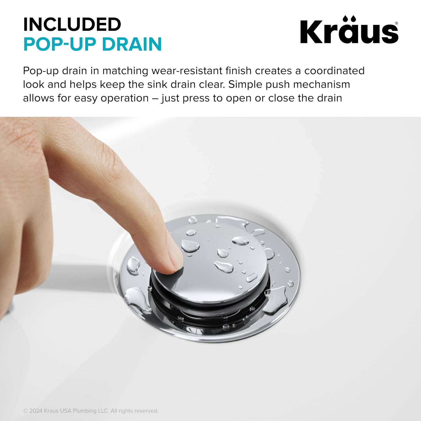 KRAUS Indy Bathroom Faucet for Vessel Sink in Chrome with Single Handle, Pop Up Drain and Supply Lines, KVF-1410CH