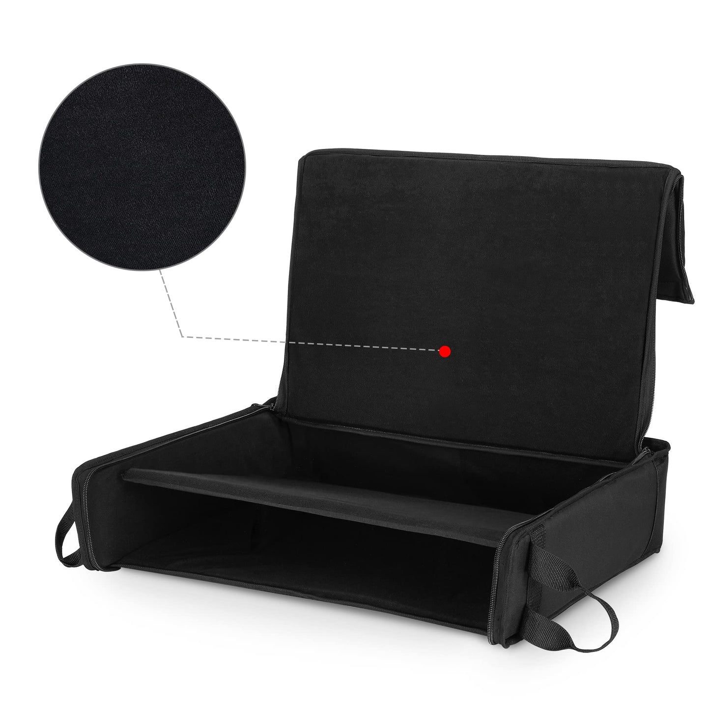 1st Place Products Foldable Padded Nylon Tote Carrying Case -Transport LCD Screens, Computers, Monitors & TVs Between 19" - 24" - Water Resistant - Shoulder Strap & Handle Options - Premium Quality