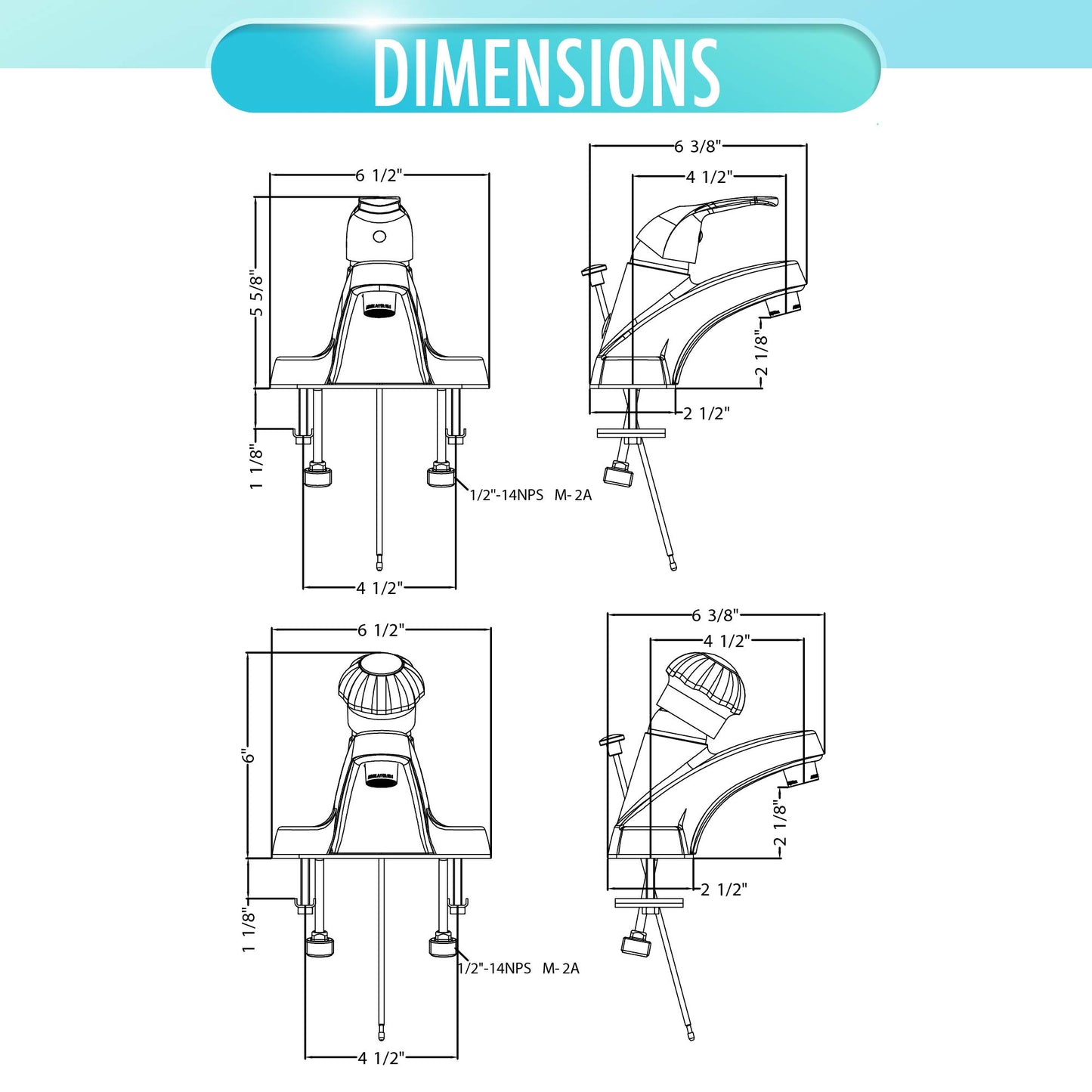 Aqua Vista 30-B410-AV Single Handle Bathroom Faucet