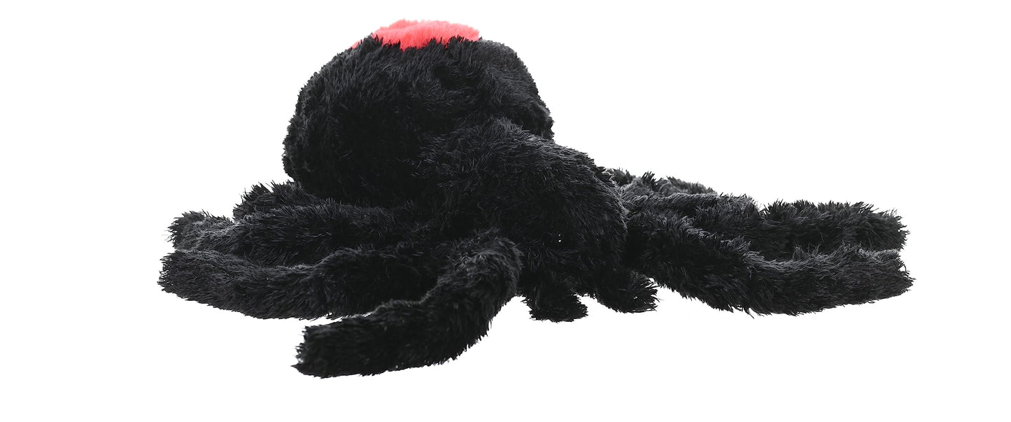 Wild Republic Redback Spider, Cuddlekins, Stuffed Animal, 12 inches, Gift for Kids, Plush Toy, Fill is Spun Recycled Water Bottles