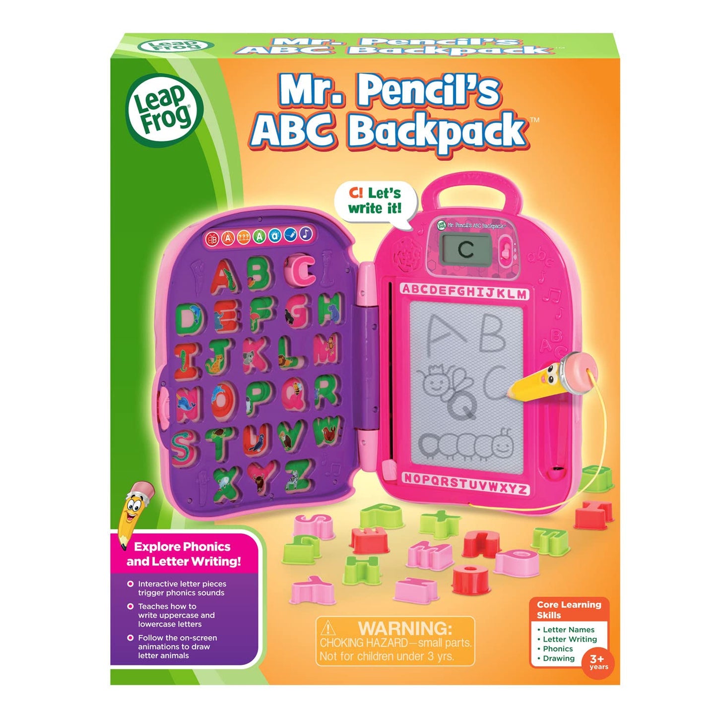 LeapFrog Mr. Pencil Go-with-Me ABC Backpack Amazon Exclusive