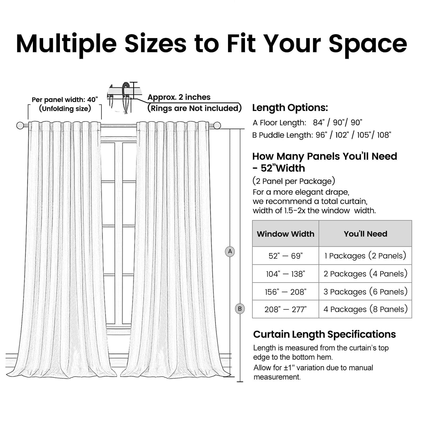 Topfinel 84 Inch Long Natural Blackout Curtains White Linen Panels, Farmhouse Back Tab Pinch Pleated Drapes for Track System,Neutral Linen Ambiance & Privacy Drapes Natural 52" W*84" L