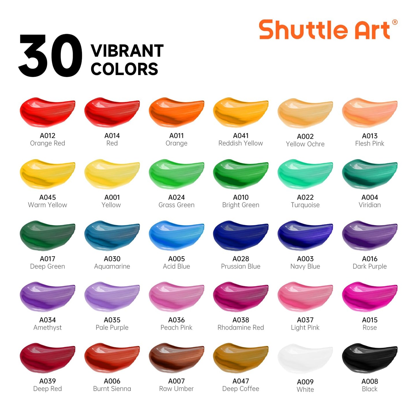 Shuttle Art 69 Pack Kids Paint Set, Art Set for Kids with 30 Colors Acrylic Paint, Wood Easel, Canvas, Painting Pad, Brushes, Palette and Smock, Complete Paint Set for Boys and Girls (package may vary)