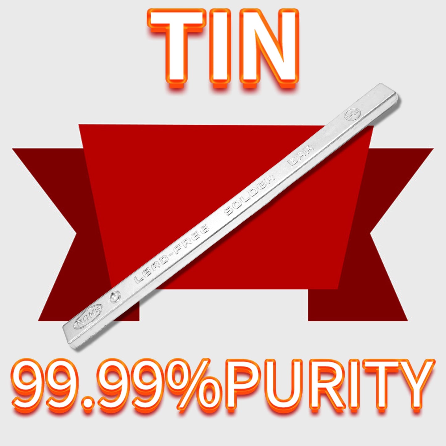 Ouwinway 1LB Lead-Free Solder Bar((16oz/454g±5g)),Pure Tin,99.99% High Purity Suitable for Solder Pot