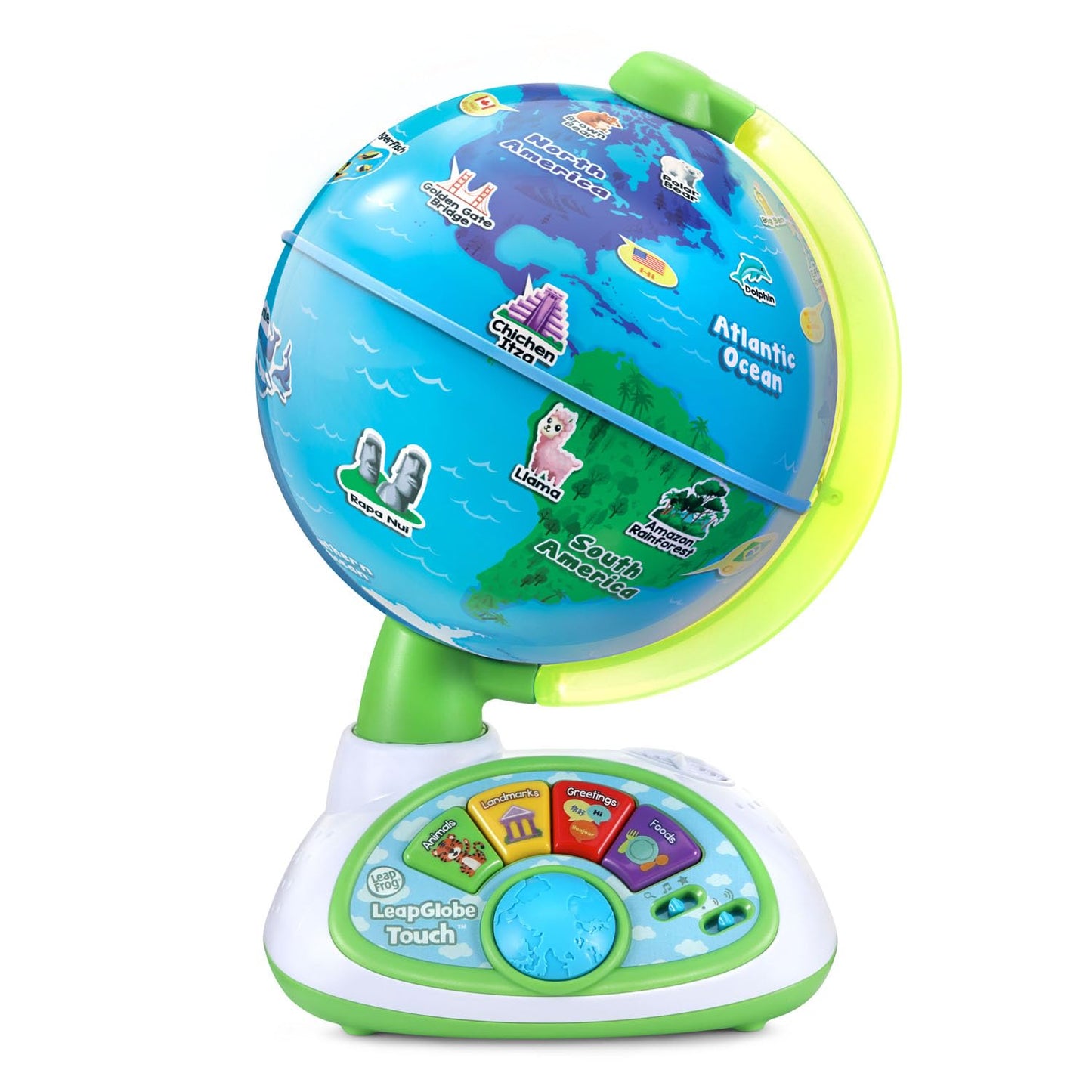 LeapFrog LeapGlobe Light-Up and Touch Interactive Electronic Globe for Kids, Exploration Toy for Ages 3 and Up