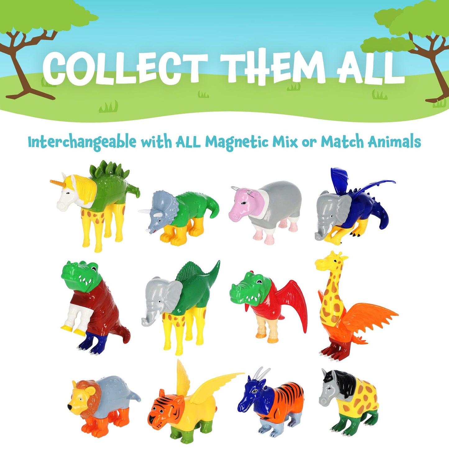 Popular Playthings Magnetic Mix or Match Animals