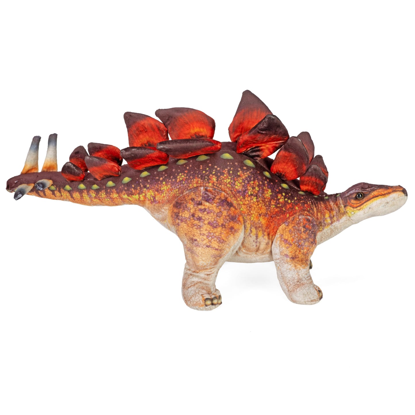 Wild Republic Artist Collection, Dinosaur Stegosaurus, Gift for Kids, 15 inches, Plush Toy, Fill is Spun Recycled Water Bottles