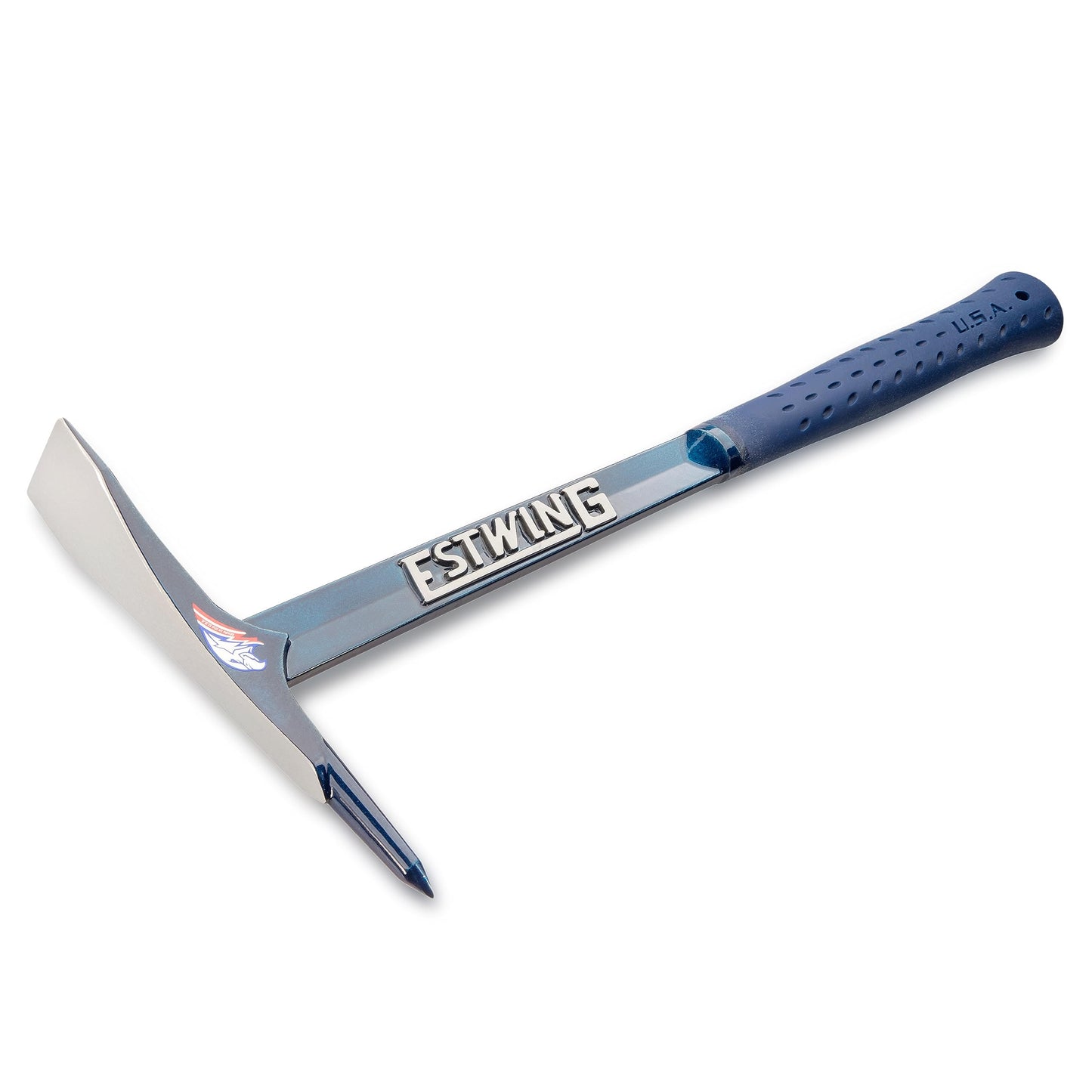ESTWING Burpee Rock Pick - 17" Geologist Tool with Pointed Tip & Shock Reduction Grip - BP500