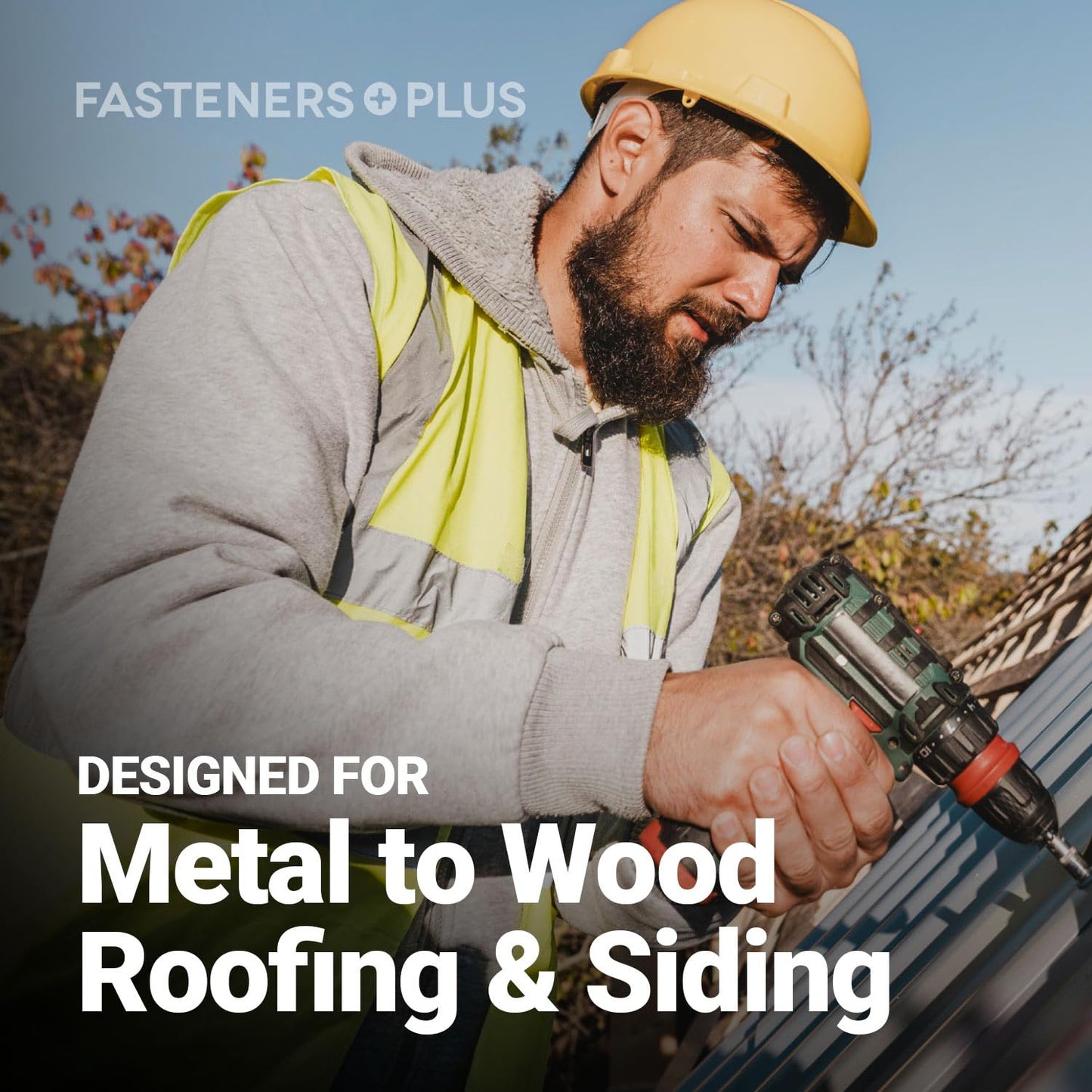ST Fastening ZXL Self-Tapping WoodBinder Metal to Wood #14 x 1 1/2" Galvanized Screws with EPDM Rubber Washer, 250-Count - Designed for Metal Roofing and Siding Panels