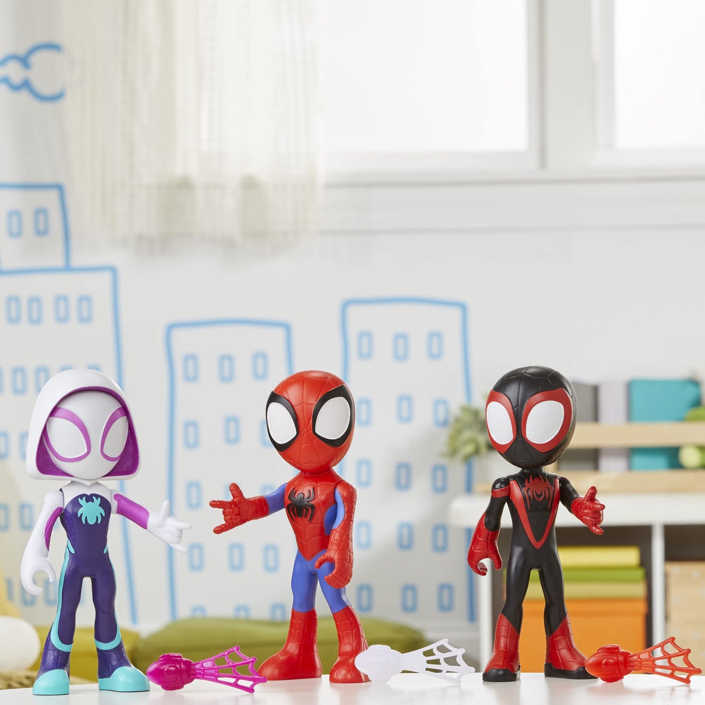 Marvel Spidey and His Amazing Friends Supersized Hero Figures Multipack, 3 Large Action Figures, Preschool Super Hero Toy, Ages 3 and Up (Amazon Exclusive)
