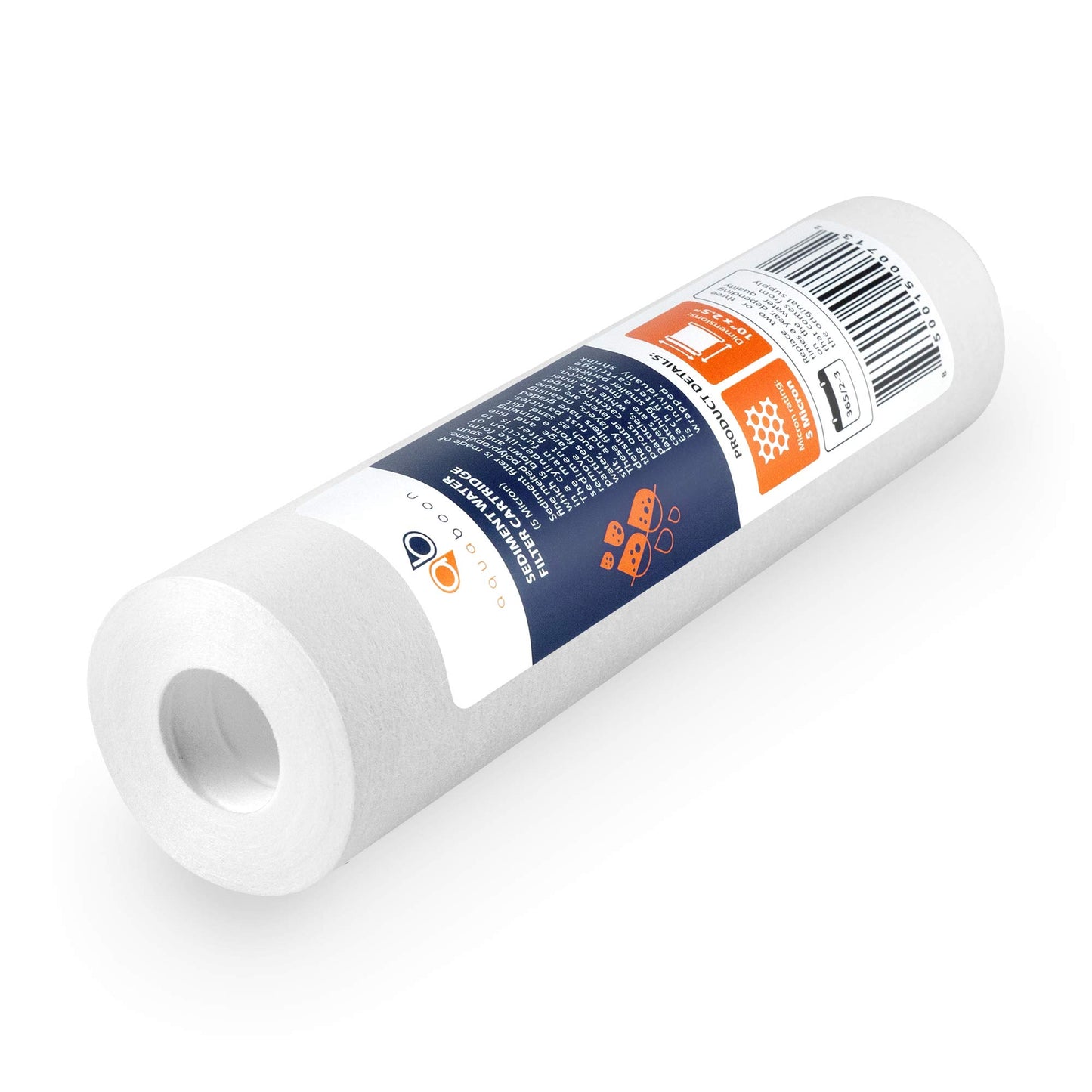 Aquaboon 5 Micron 10 x 2.5 Sediment Filter - Whole House Water Filter Replacement Compatible with Well Water Filters - P5, AP110, WHKF-GD05, 25-Pack