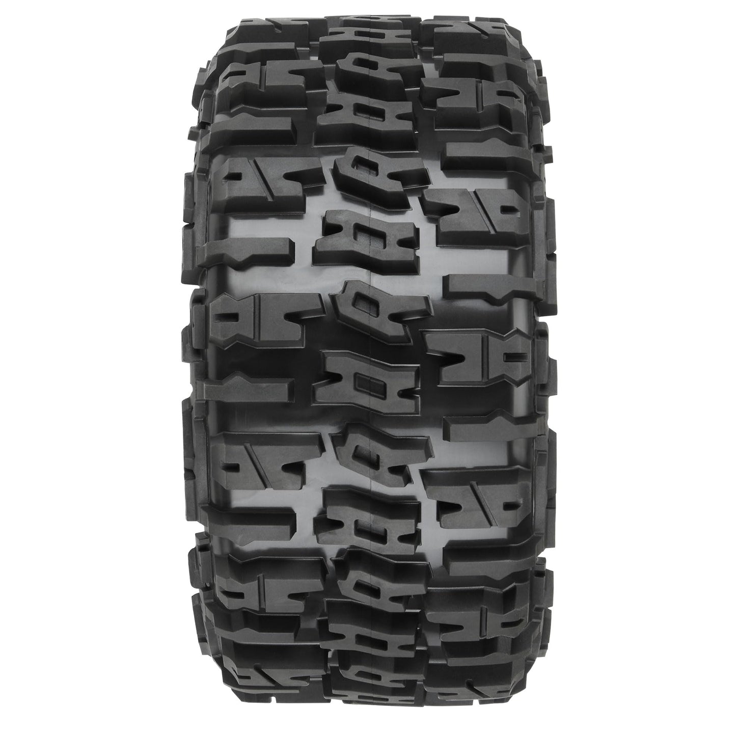 Pro-Line Racing Trencher 5.7in Tires Mounted on Raid Black 8x48 Removable 24mm Hex Wheel 2 for X-MAXX KRATON 8S & Other Large Vehicles Front or Rear PRO1024010