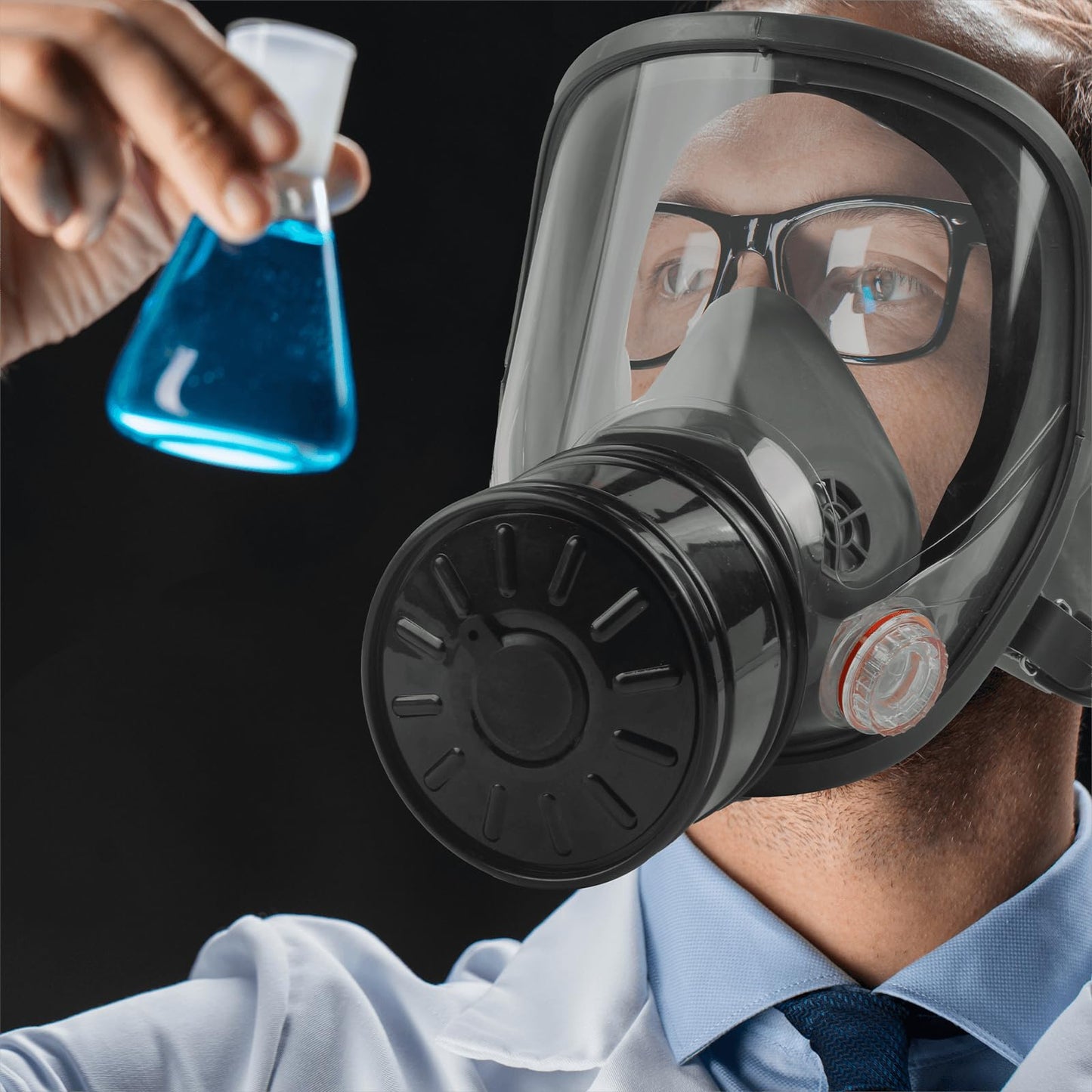 AMZYXUAN 4Pack 40mm Gas Mask Filters - Gas Mask Filter for Gas Mask - 40mm Activated Carbon Filter Against Vapors Dust Paint Spray Welding