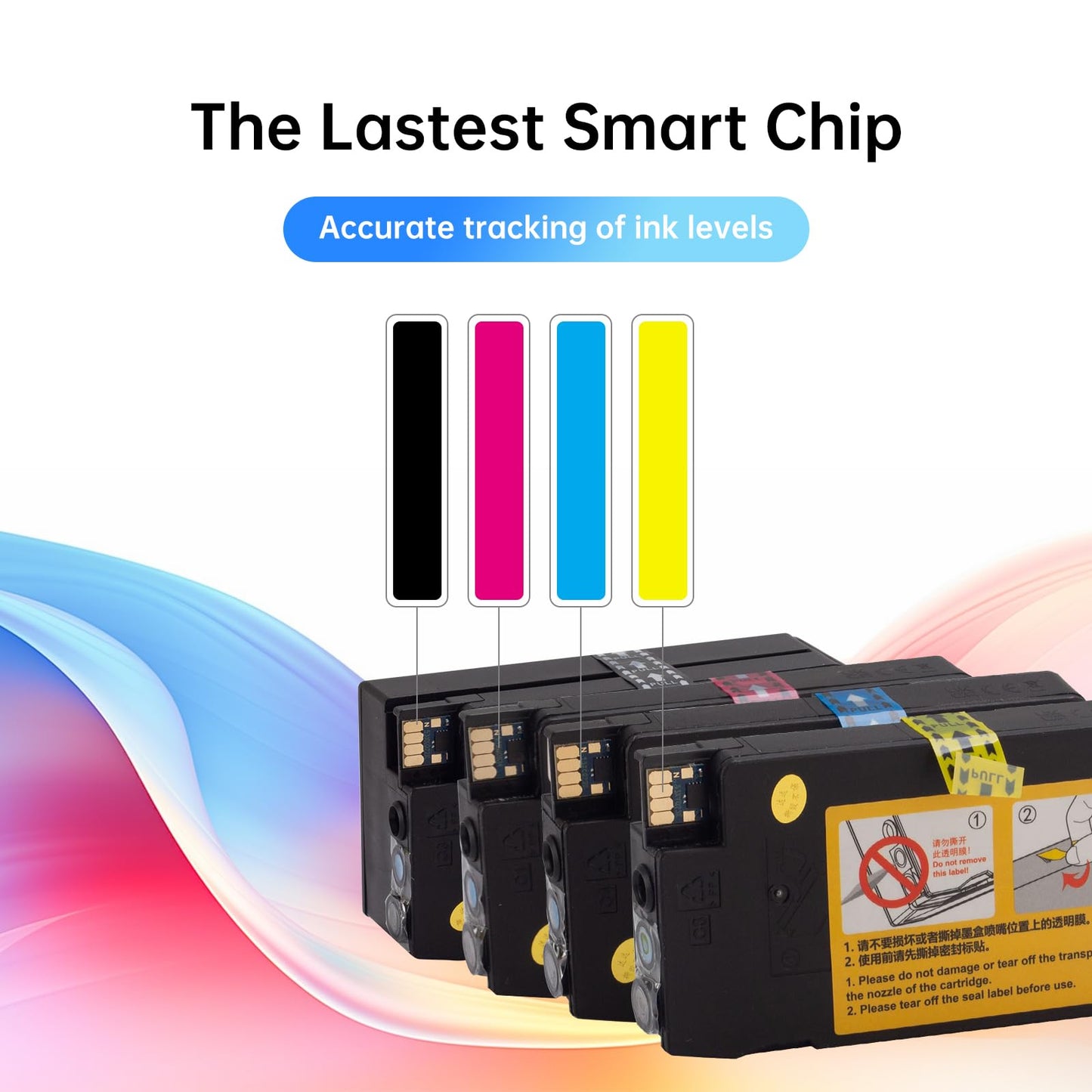 711xl Ink cartridges High Yield Combo Pack Replacement for hp 711 Ink Cartridge to use for HP DesignJet T100 T120 T125 T130 T520 T525 T530 Printer(80-ml Black / 29-ml Cyan/Yellow/Magenta) 4 Pack