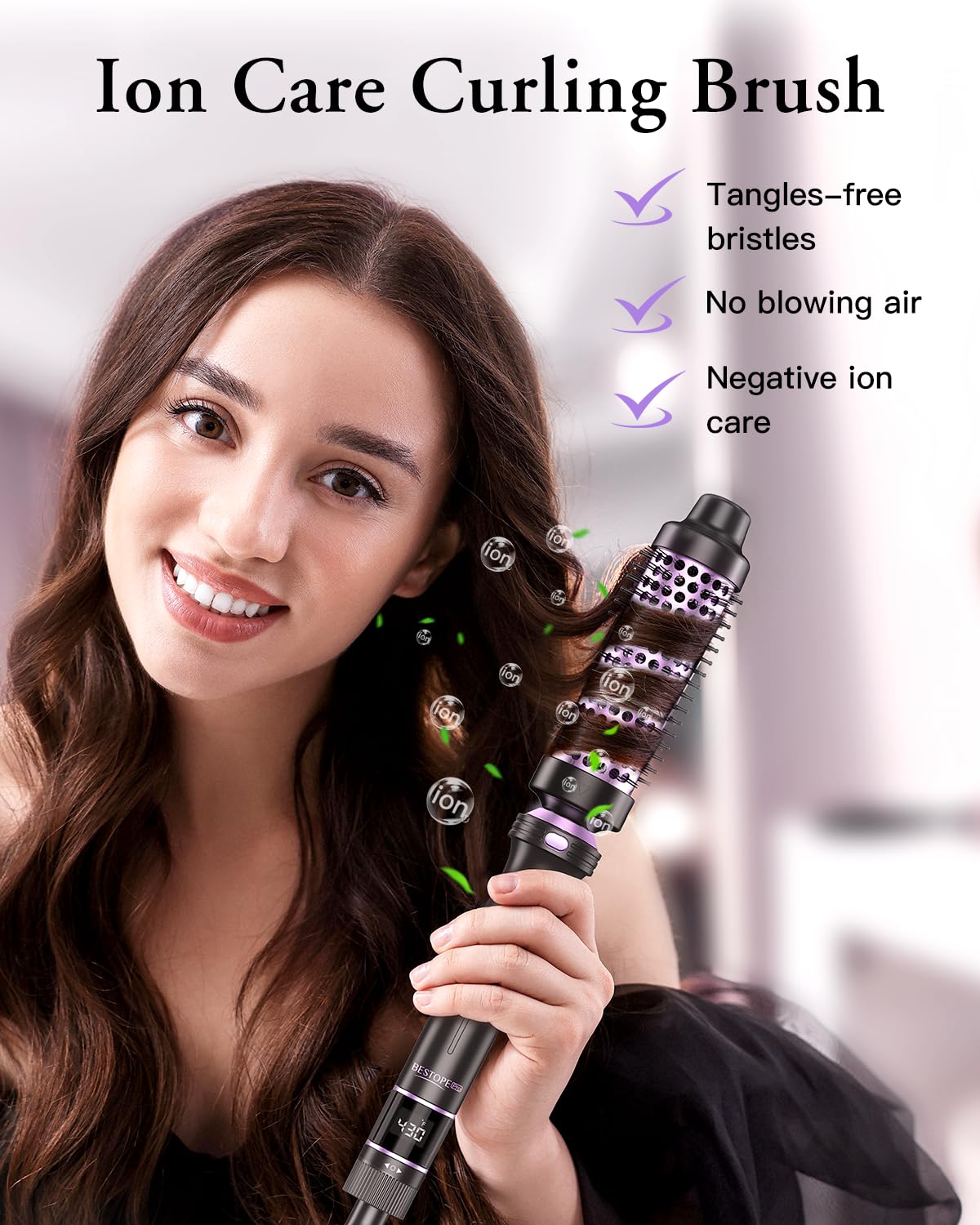 5 in 1 Curling Iron, Curling Wand Set with Thermal Brush, Flat Iron Hair Straightener, 3 Ceramic Curling Irons (0.35"-1"), 13 Adjustable Temps, Hair Curler Waver with Heat Resistant Mat, Glove, Clip