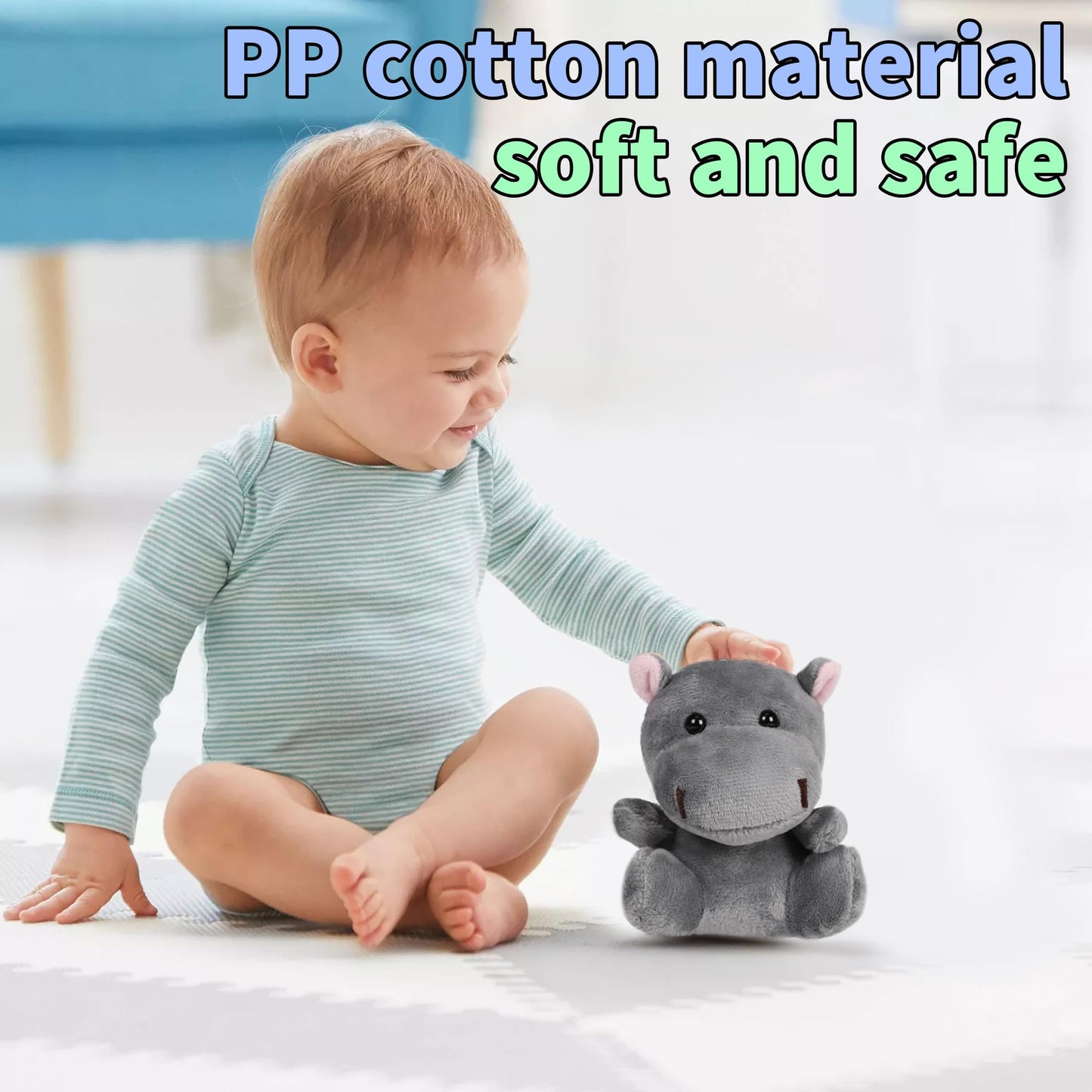 Spoilu Small Stuffed Animals Bulk, 36 Pieces Cute Plushies, 4.5 Inch Mini Forest Animal Plush Toys, Party Favors, Stocking Stuffers for Kids